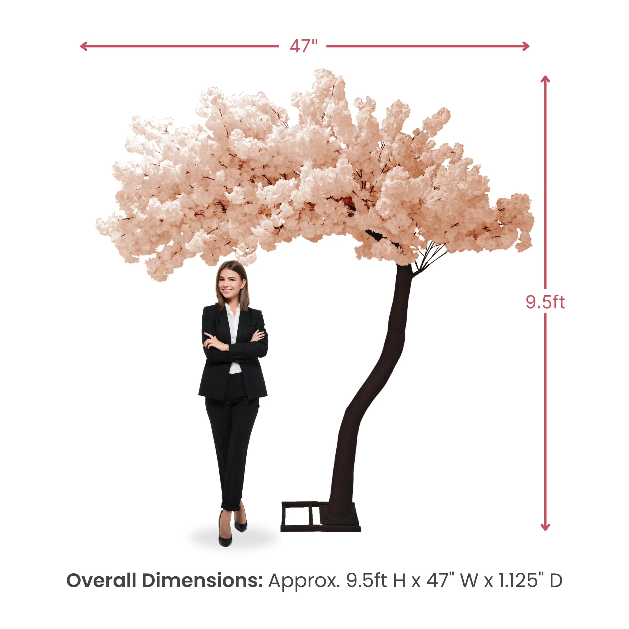 9.5ft Cherry Blossom Tree Backdrop Frame Stand - Blush