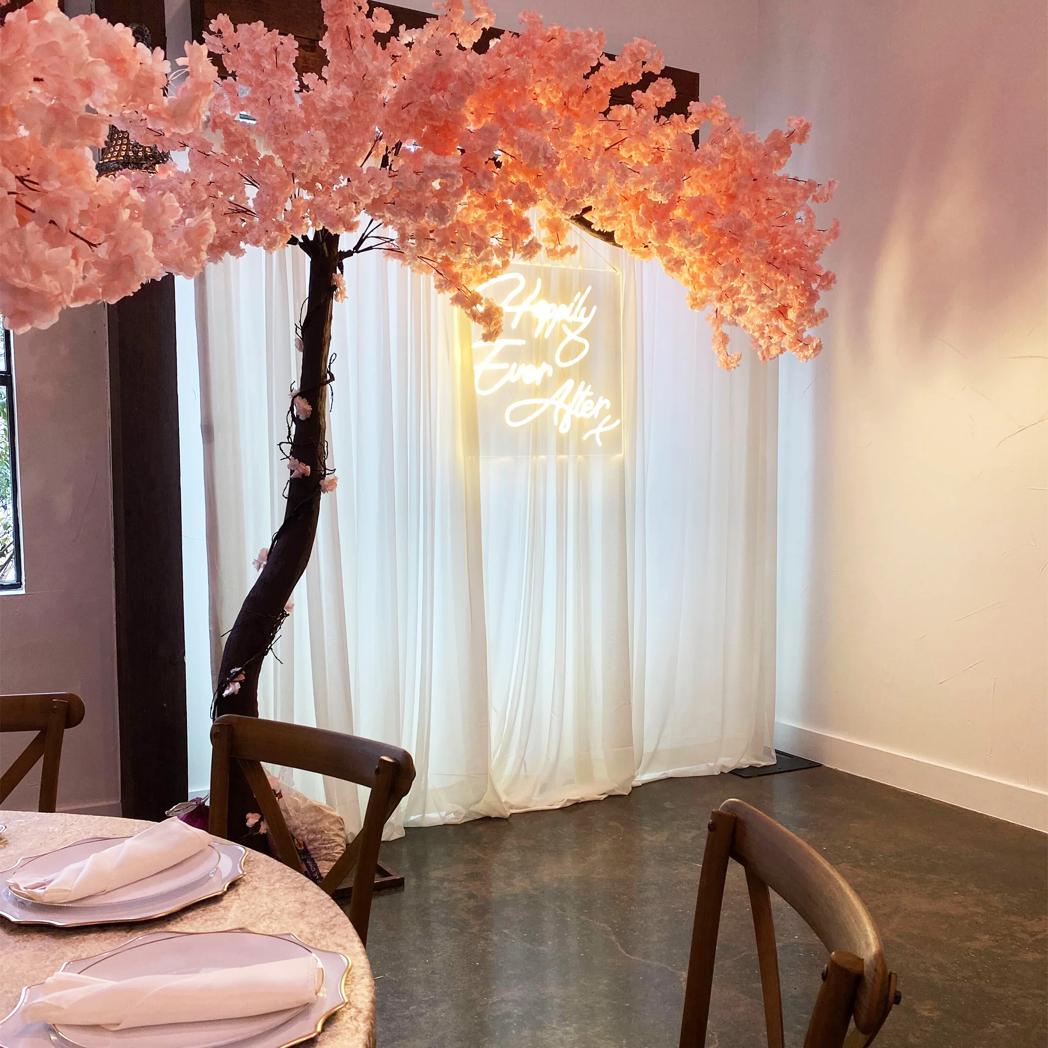 9.5ft Cherry Blossom Tree Backdrop Frame Stand - Blush - Image 3