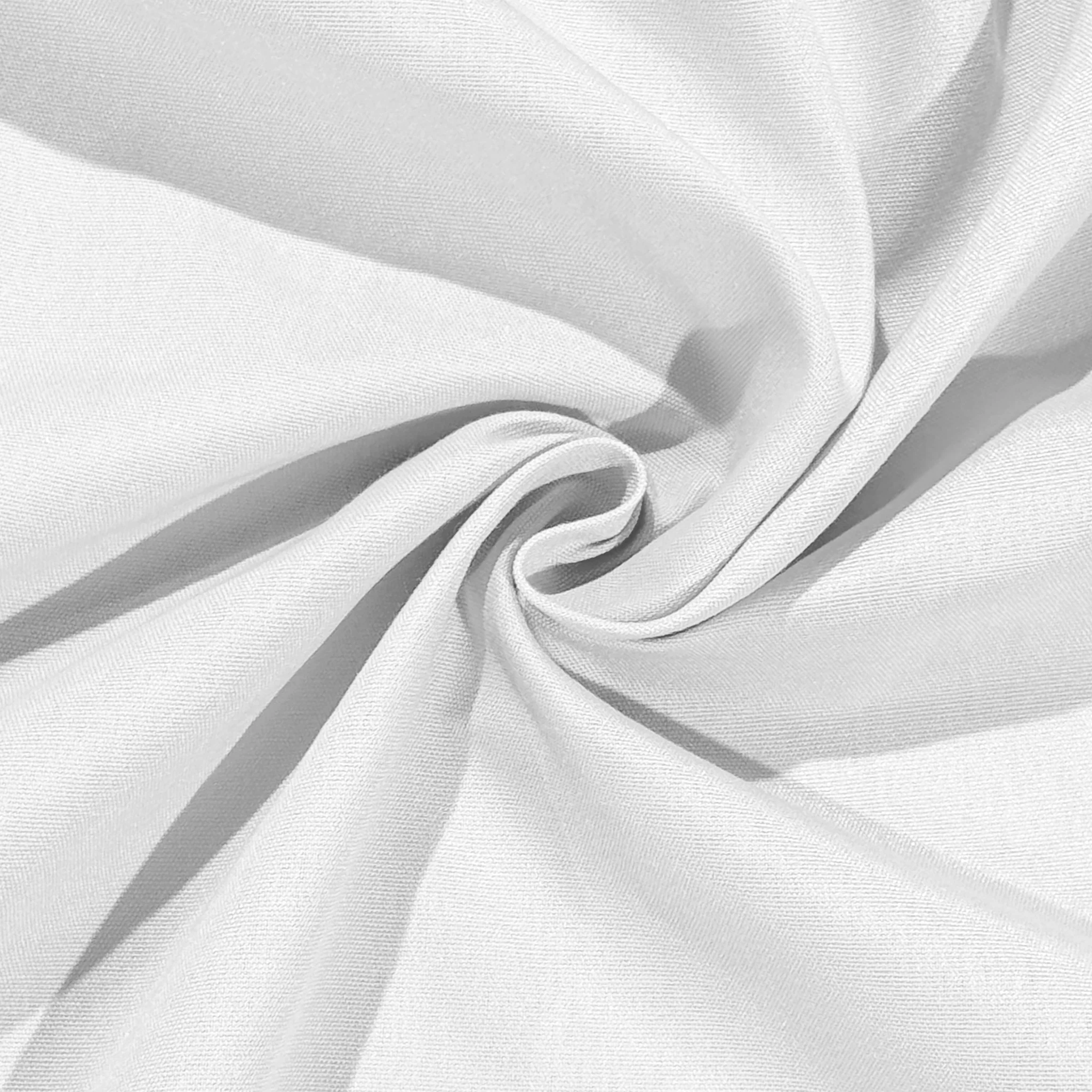 Premium 90"x132" Rectangular White Spun Polyester Tablecloth - Image 3