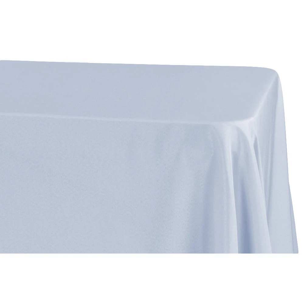90"x132" Rectangular Oblong Premium Polyester Tablecloth - Dusty Blue
