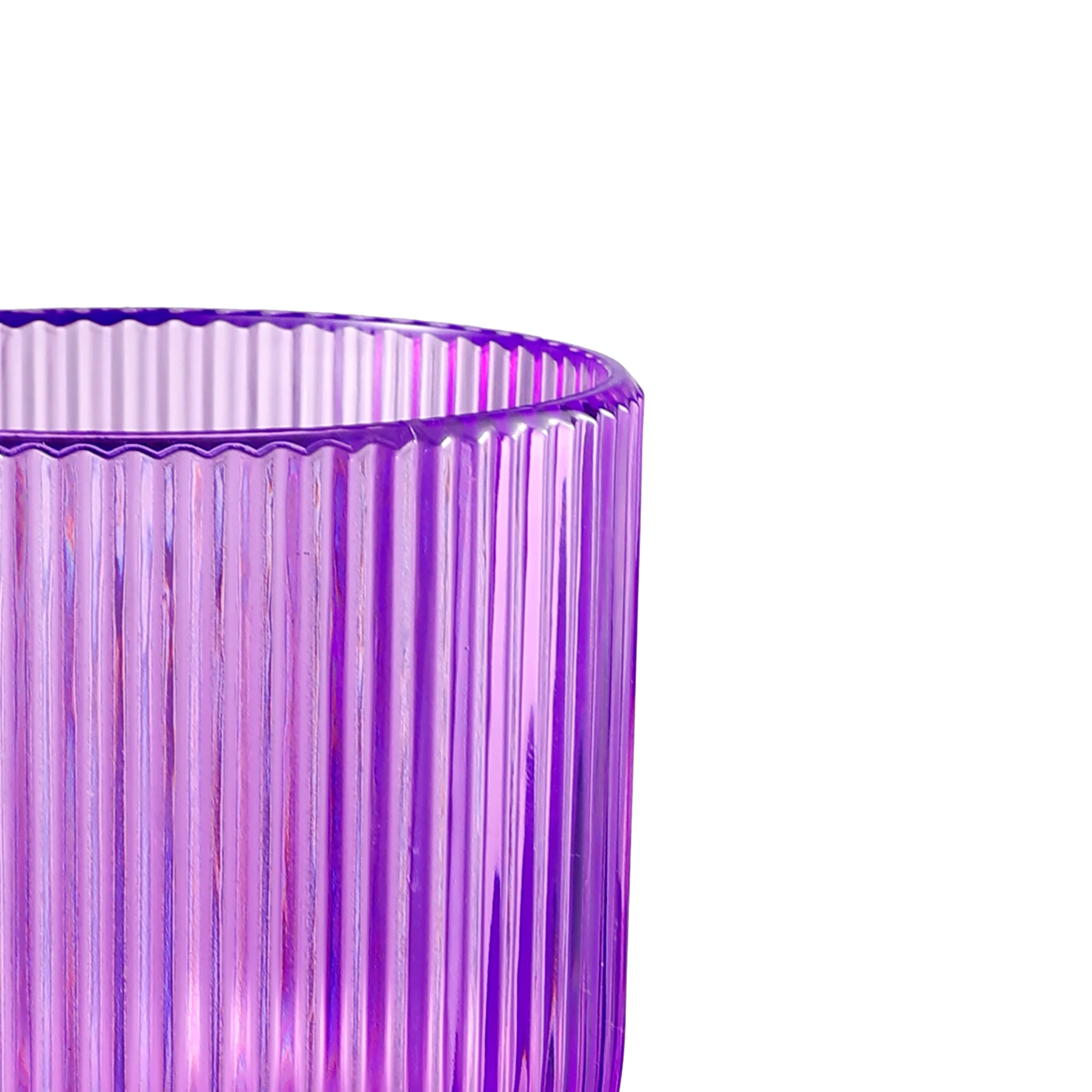 Lavender Acrylic 11oz Wine Goblets Ripple Design (6 pcs/pk) - Image 7