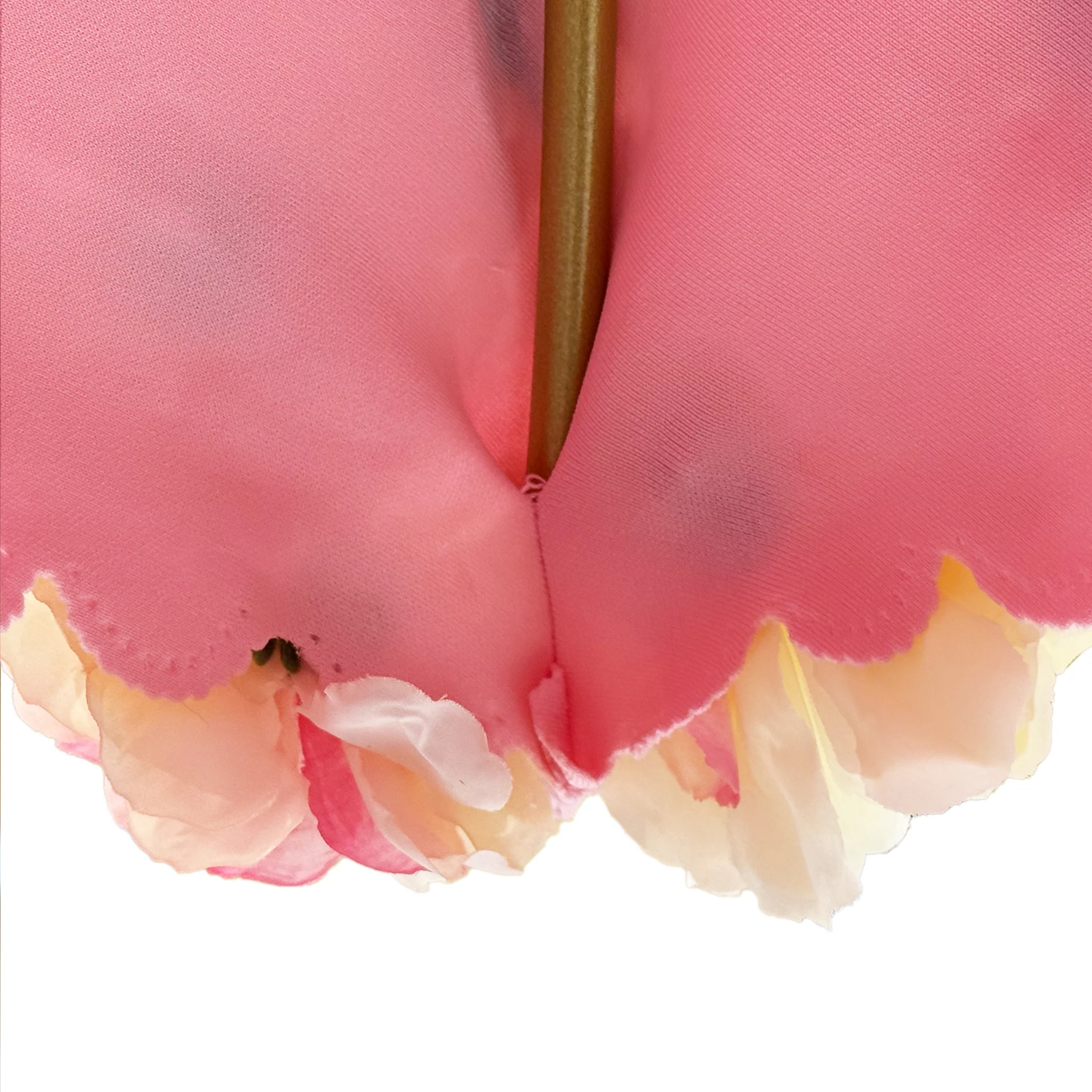 Pink Artificial Floral on Spandex Cover for Umbrella Centerpiece Stand - Image 7