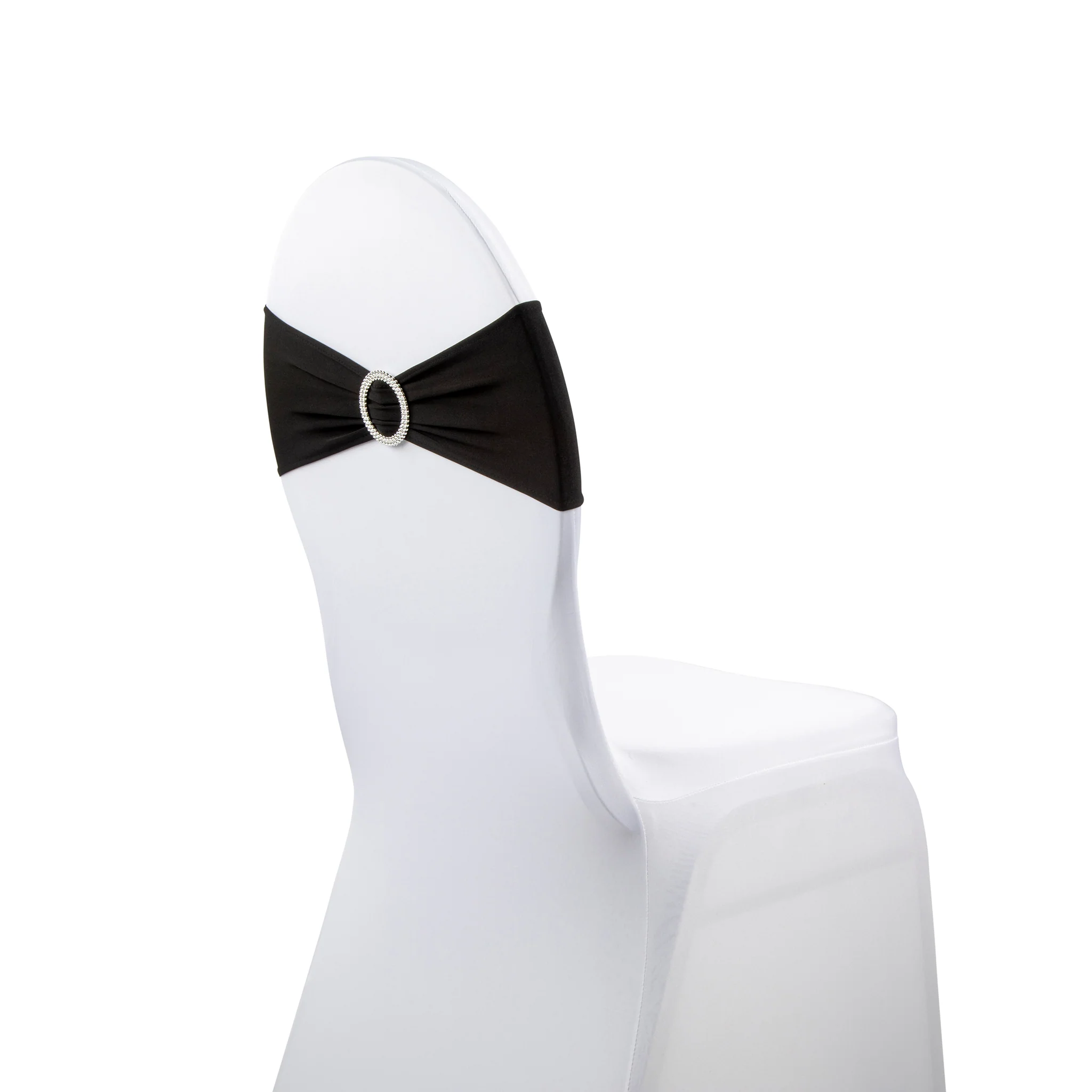 Buckle Spandex Stretch Chair Band - Black - Image 4
