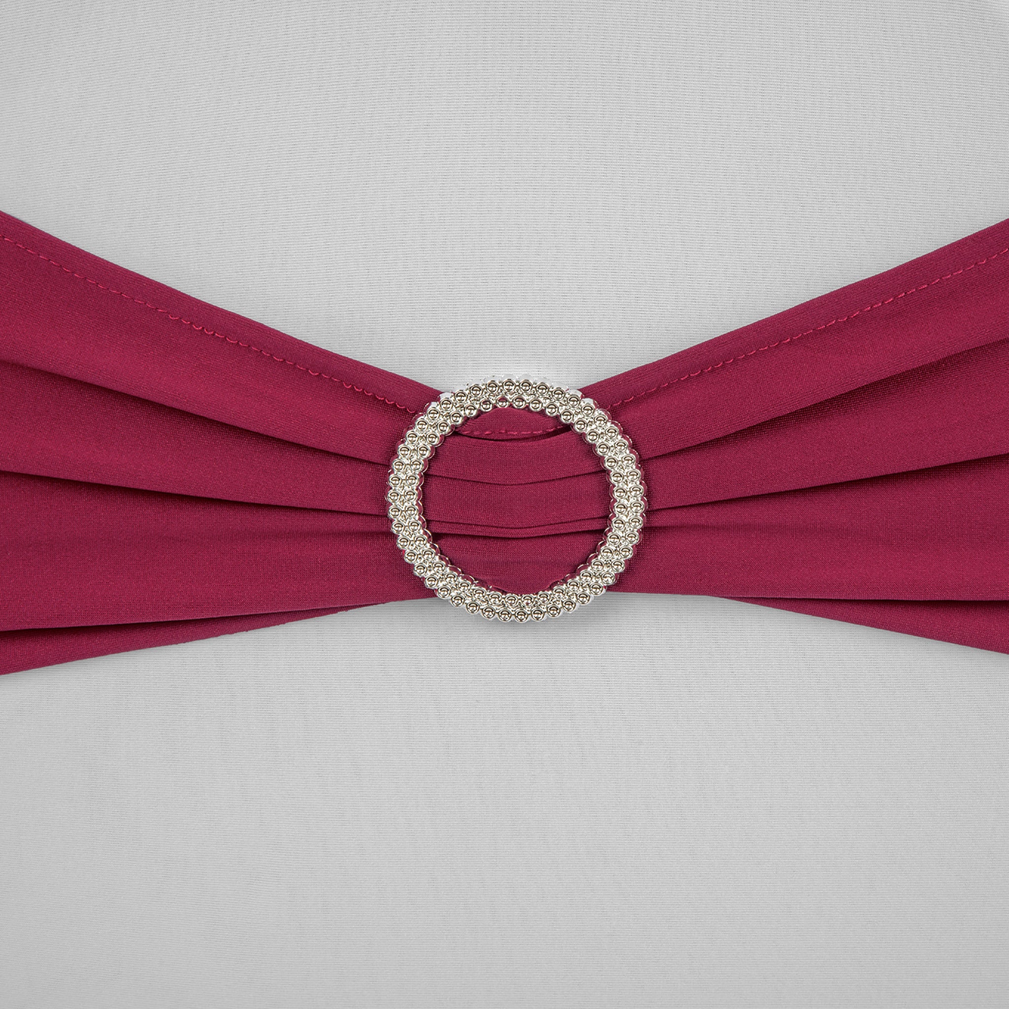 Buckle Spandex Stretch Chair Band - Burgundy - Image 2