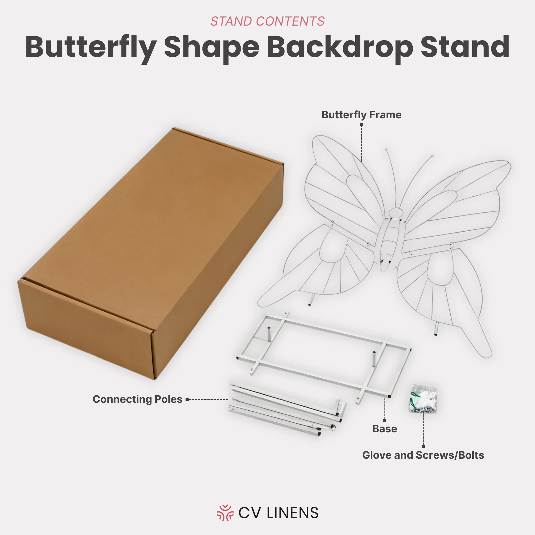 Butterfly Shape Backdrop Stand - Image 4