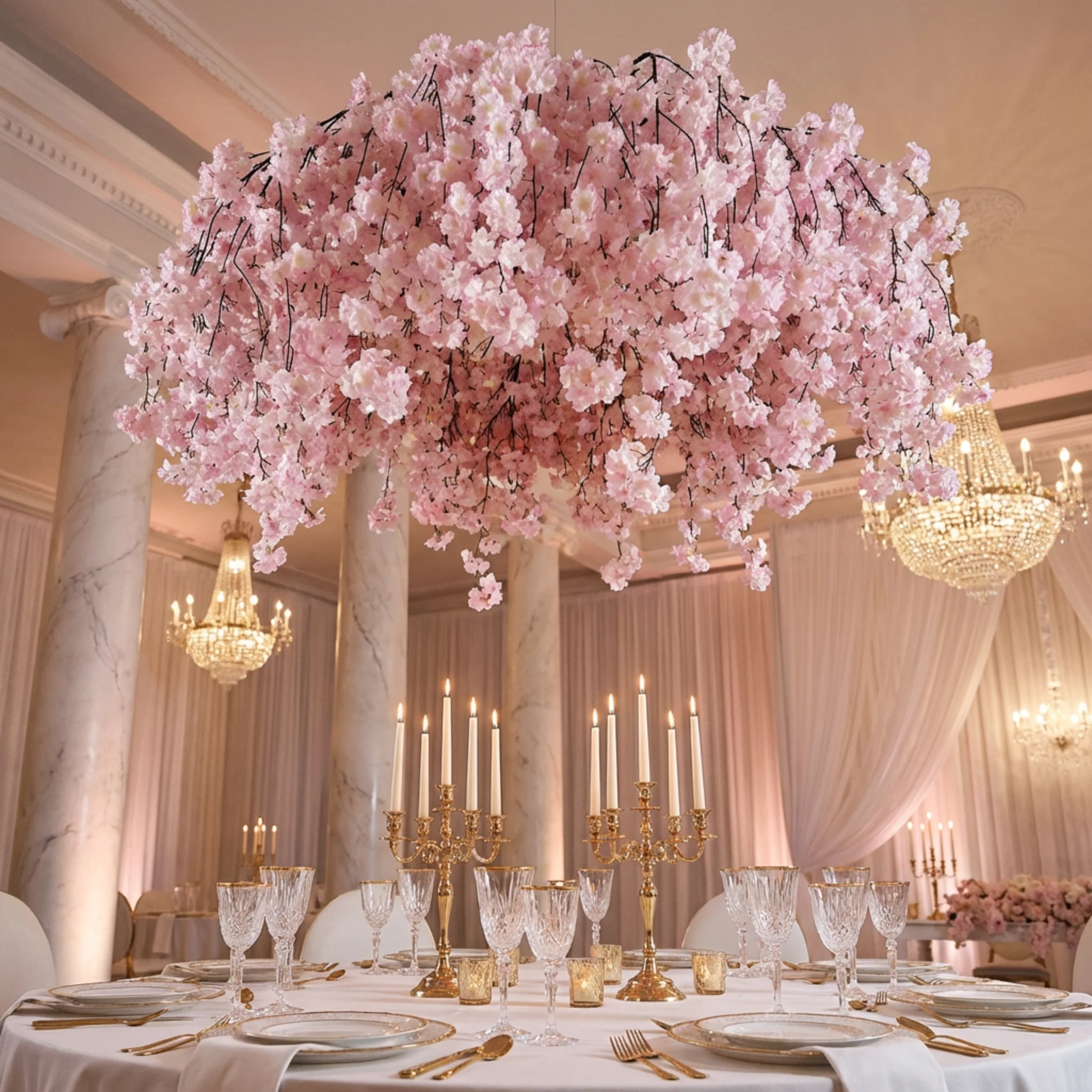 Cherry Blossom Ceiling Cascade - Pink - Image 2