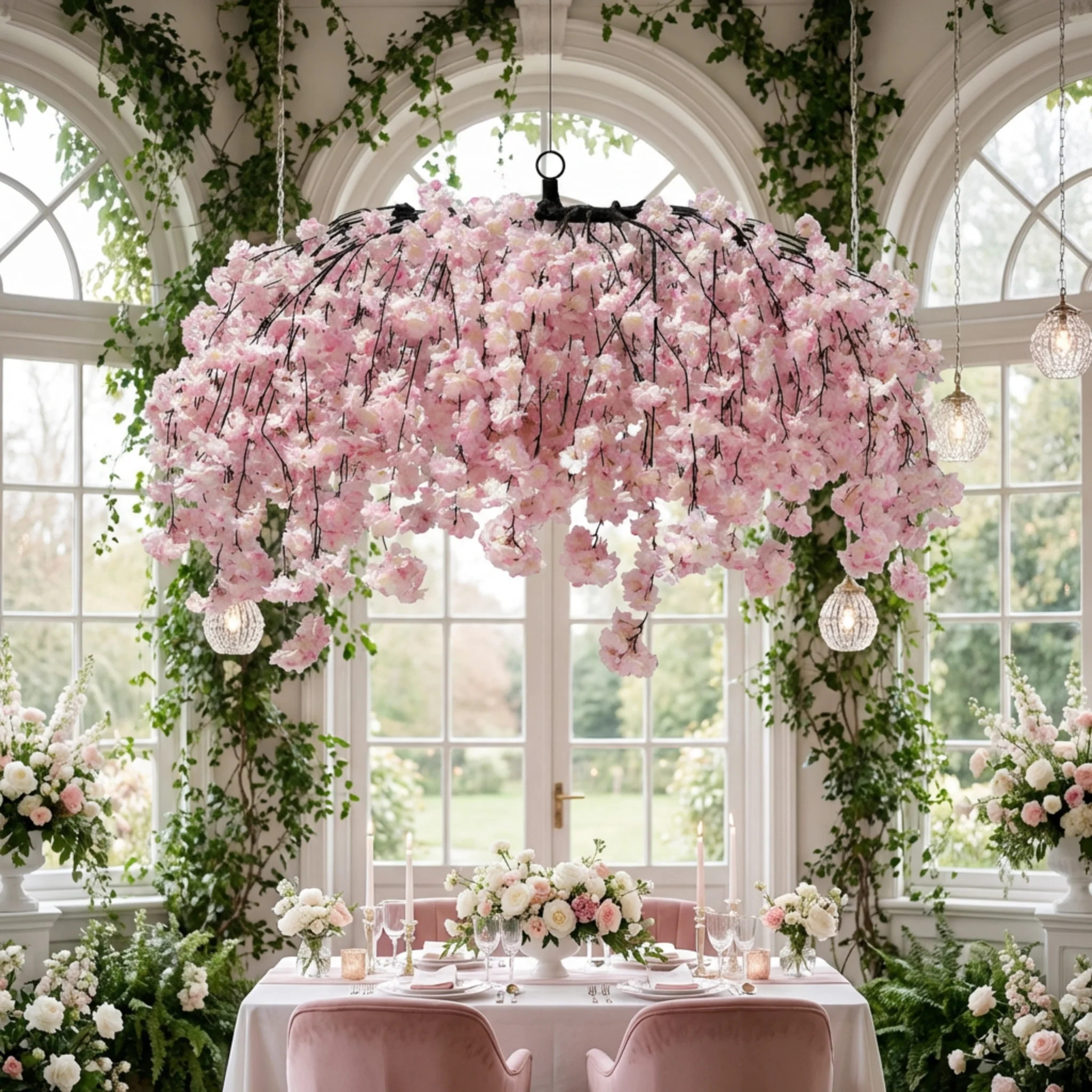 Cherry Blossom Ceiling Cascade - Pink - Image 8