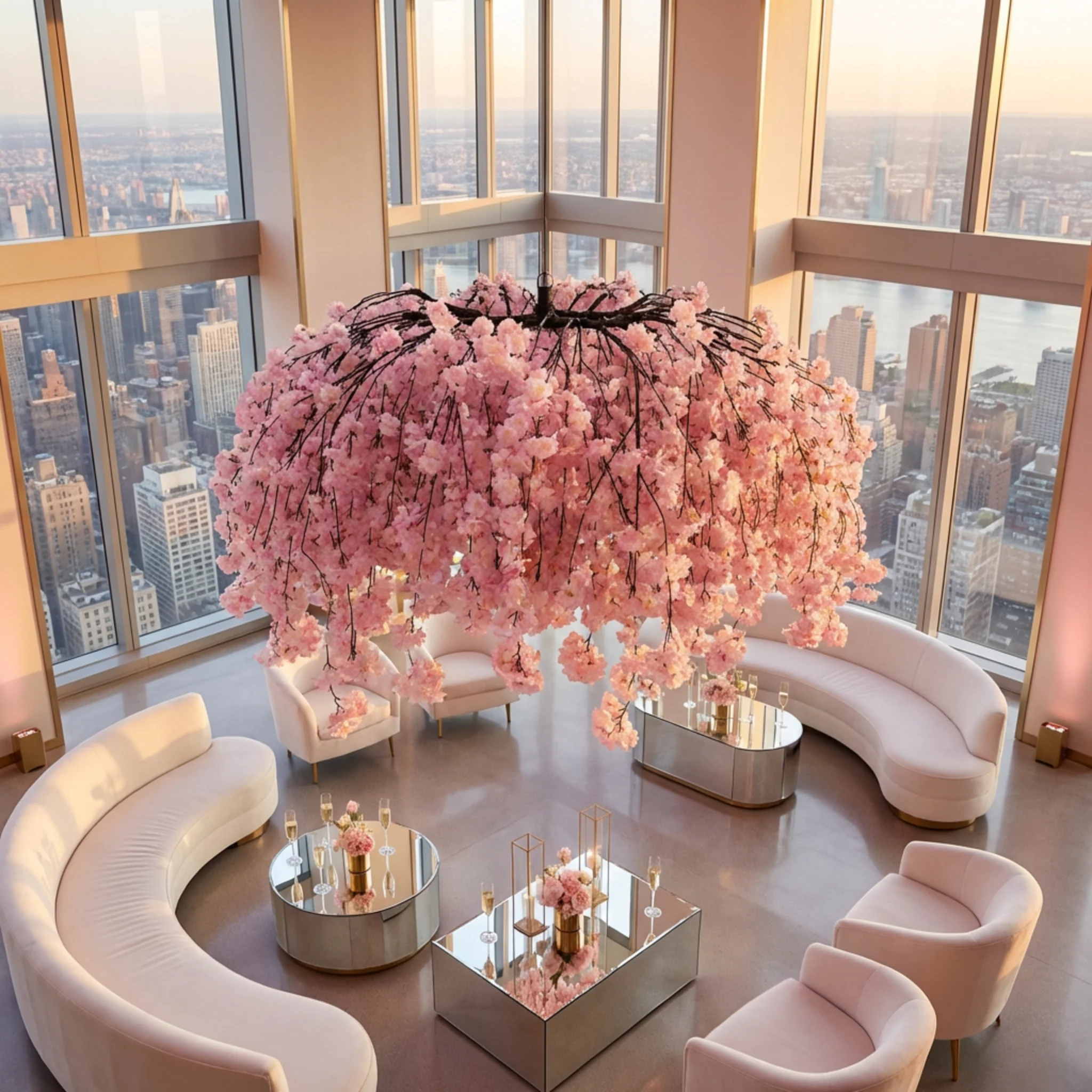 Cherry Blossom Ceiling Cascade - Pink - Image 9