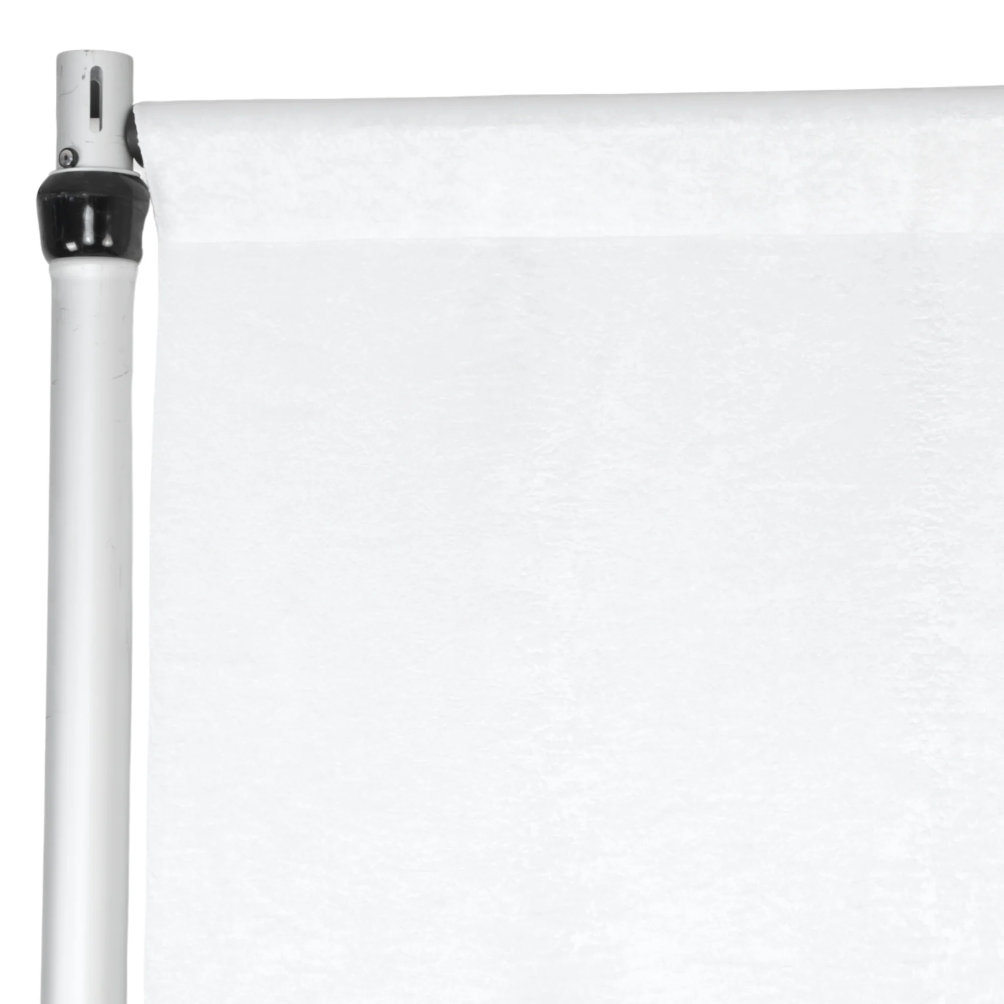 Crinkle Shimmer 10ft H x 52" W Drape/Backdrop Panel - White - Image 3