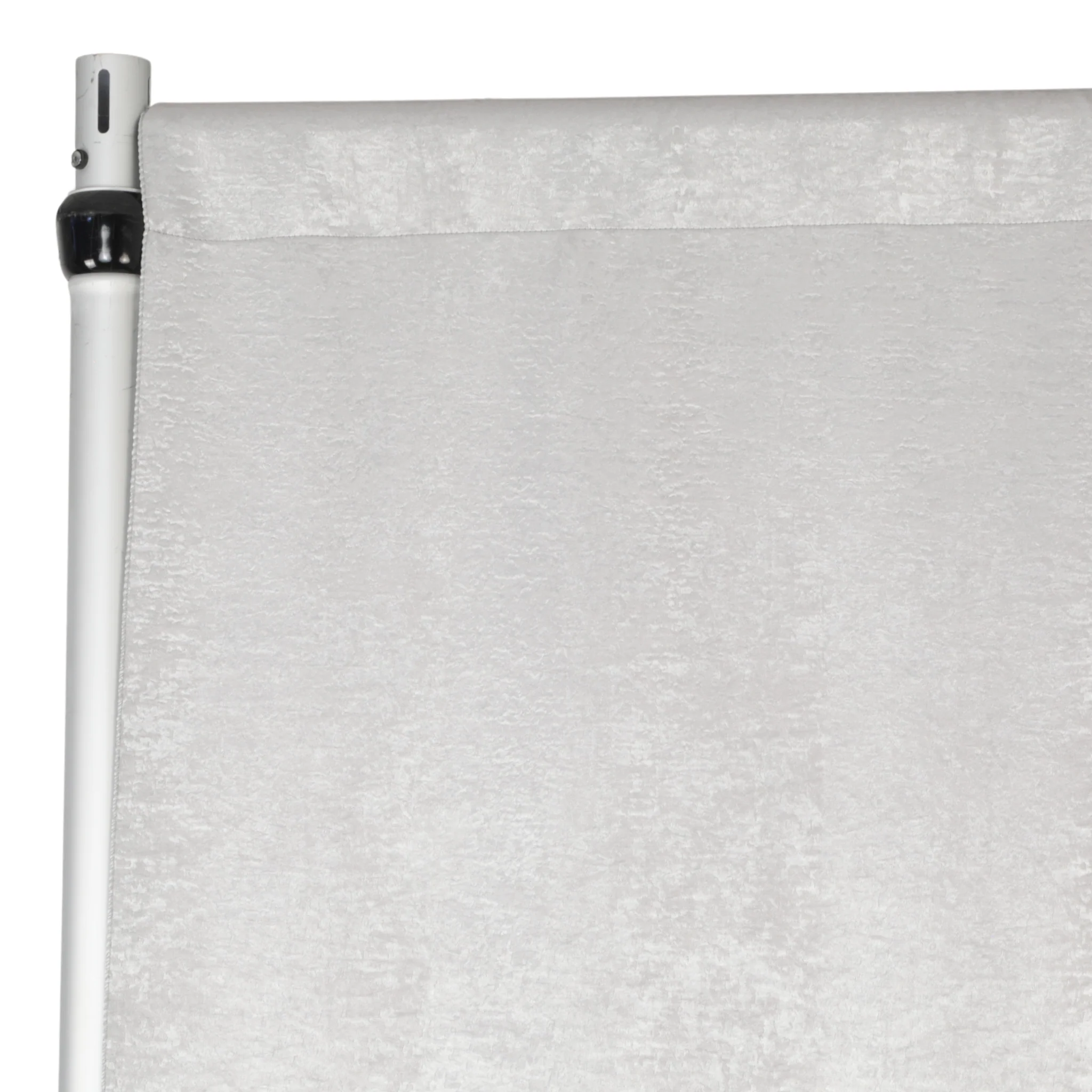 Crinkle Shimmer 12ft H x 52" W Drape/Backdrop Panel - Silver - Image 2