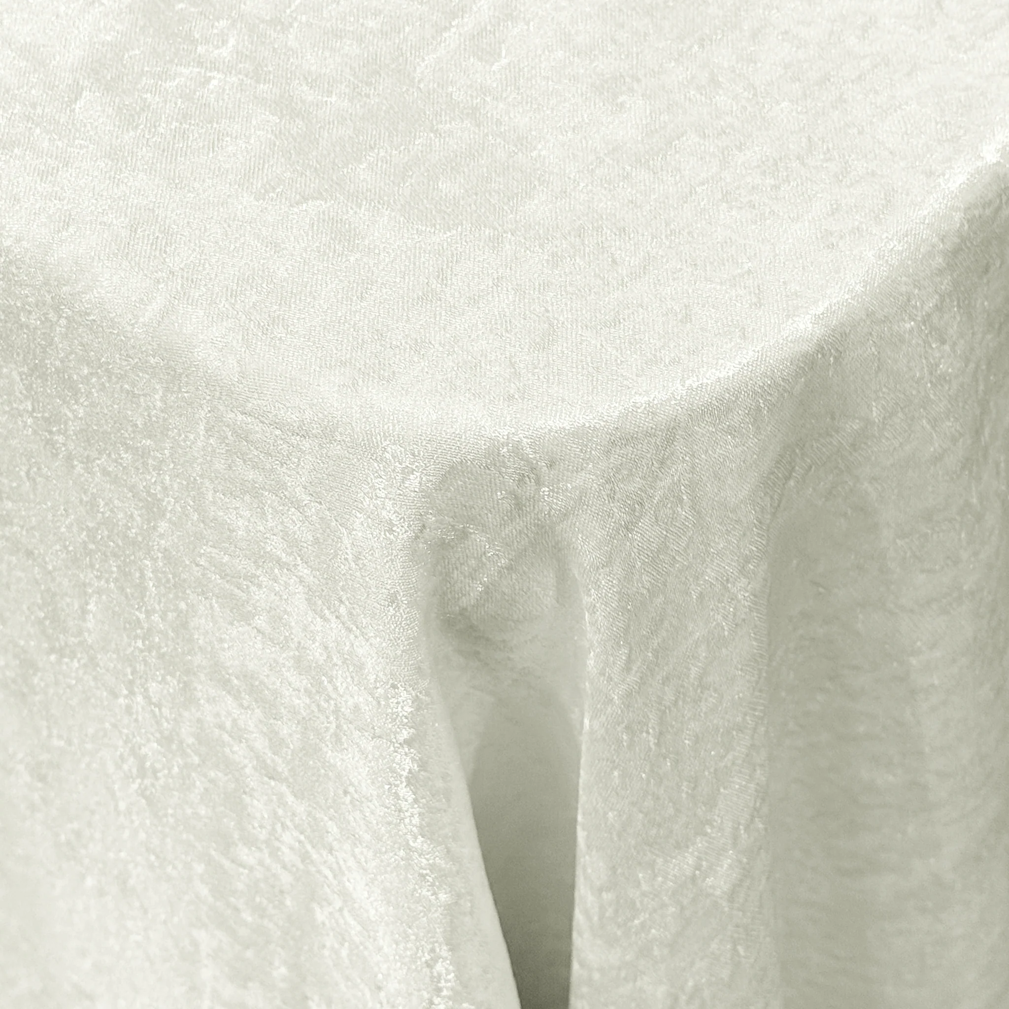 Crinkle Shimmer 90"x132" Rectangular Tablecloth - Ivory - Image 6