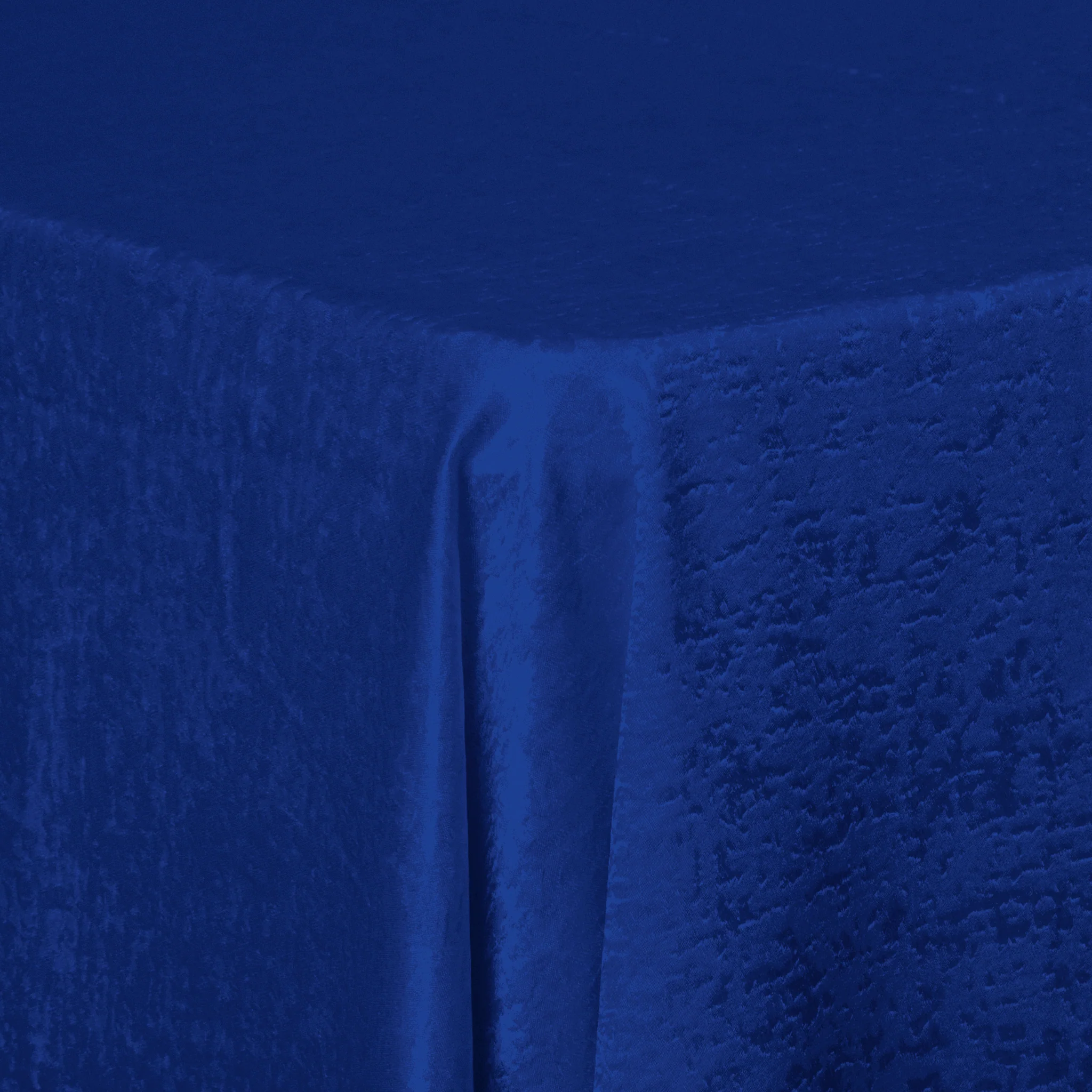 Crinkle Shimmer 90"x156" Rectangular Tablecloth - Royal Blue - Image 3