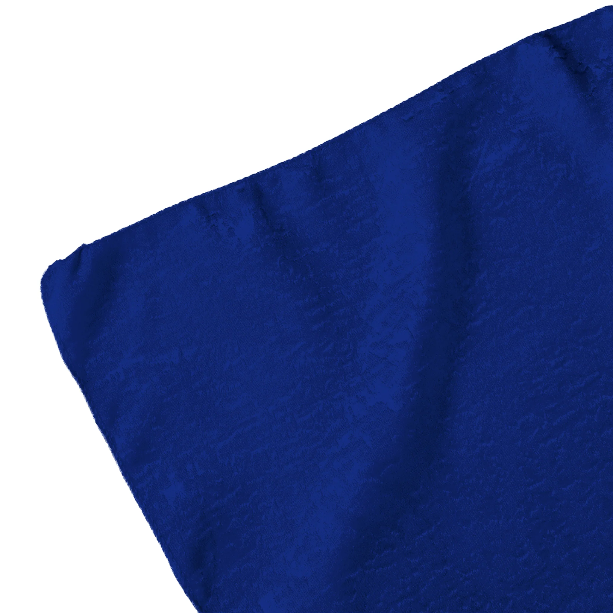 Crinkle Shimmer 90"x156" Rectangular Tablecloth - Royal Blue - Image 4