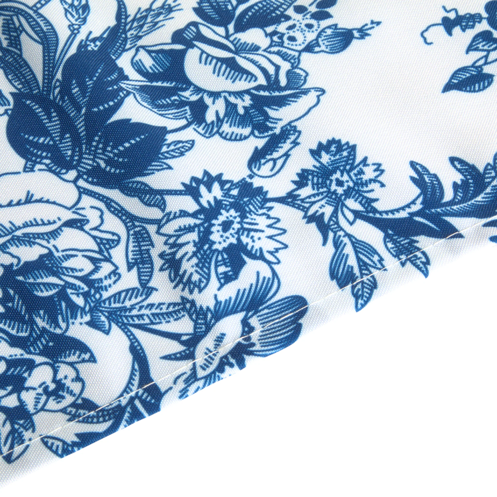 French Toile 60"x120" Rectangular Tablecloth - Blue - Image 7