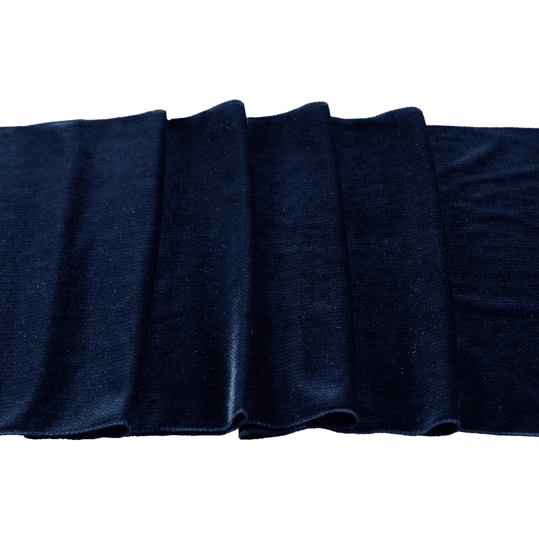 Glitter Velvet Table Runner - Navy Blue - Image 3