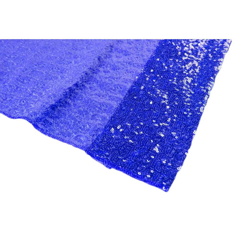 Glitz Sequin 10ft H x 52" W Drape/Backdrop panel - Royal Blue - Image 3