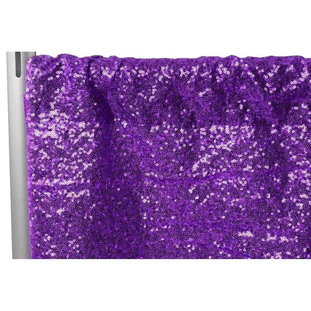 Glitz Sequin 14ft H x 52" W Drape/Backdrop panel - Purple