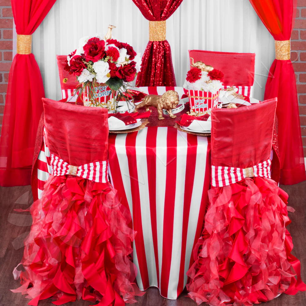 Glitz Sequin Napkin 20"x20" - Red - Image 2