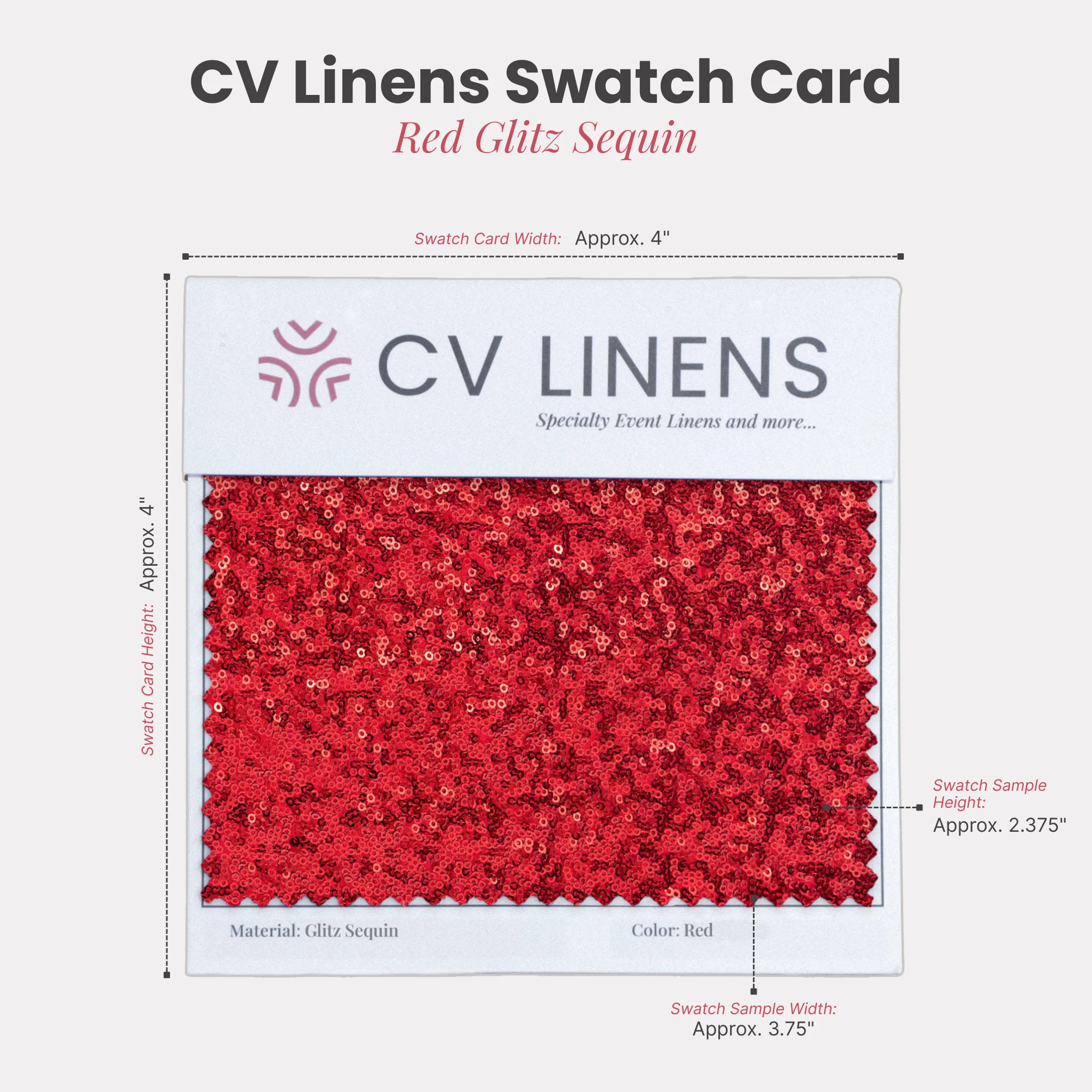 Glitz Swatch Card - Red - Image 2