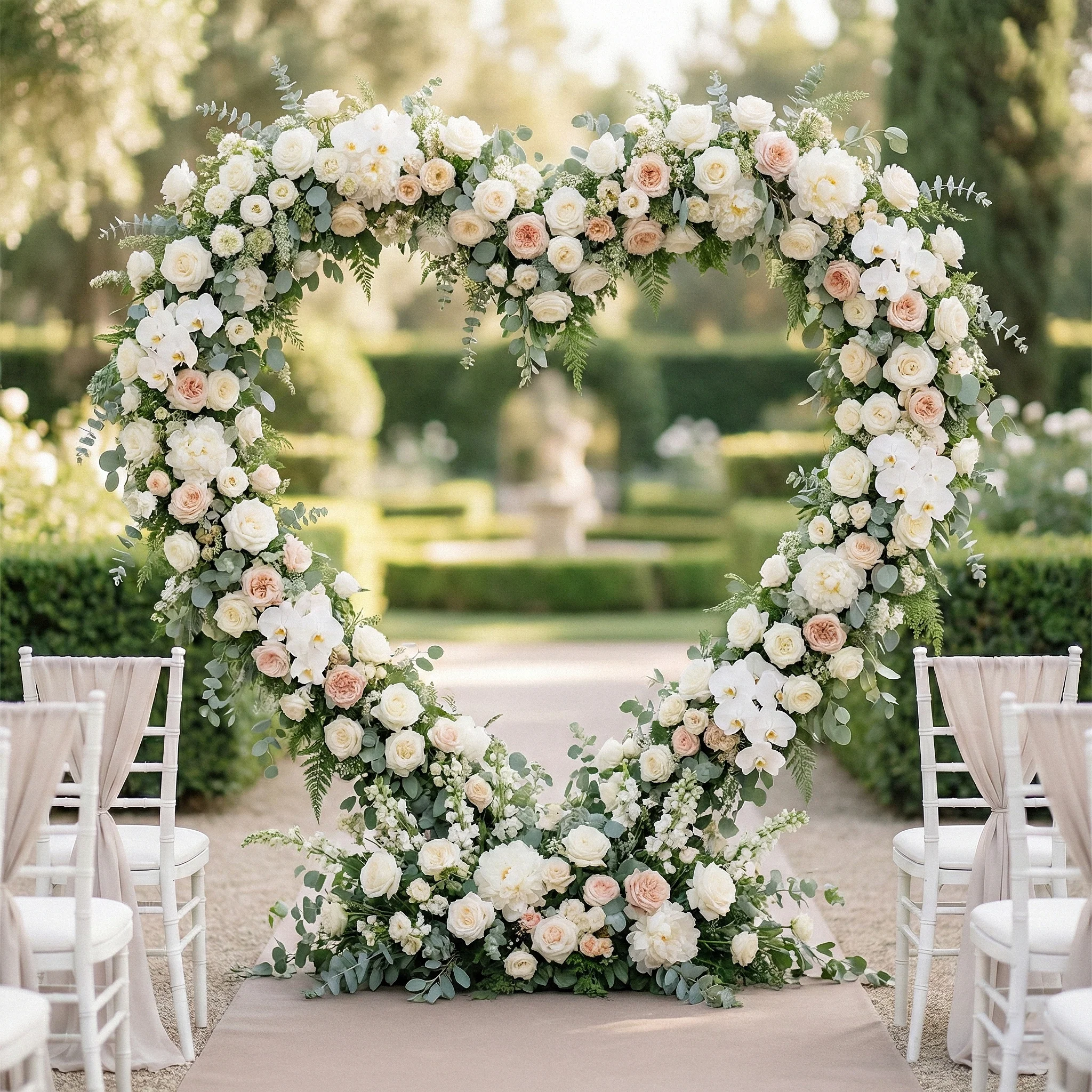 6.5ft Heart Frame Arch Backdrop - Image 7