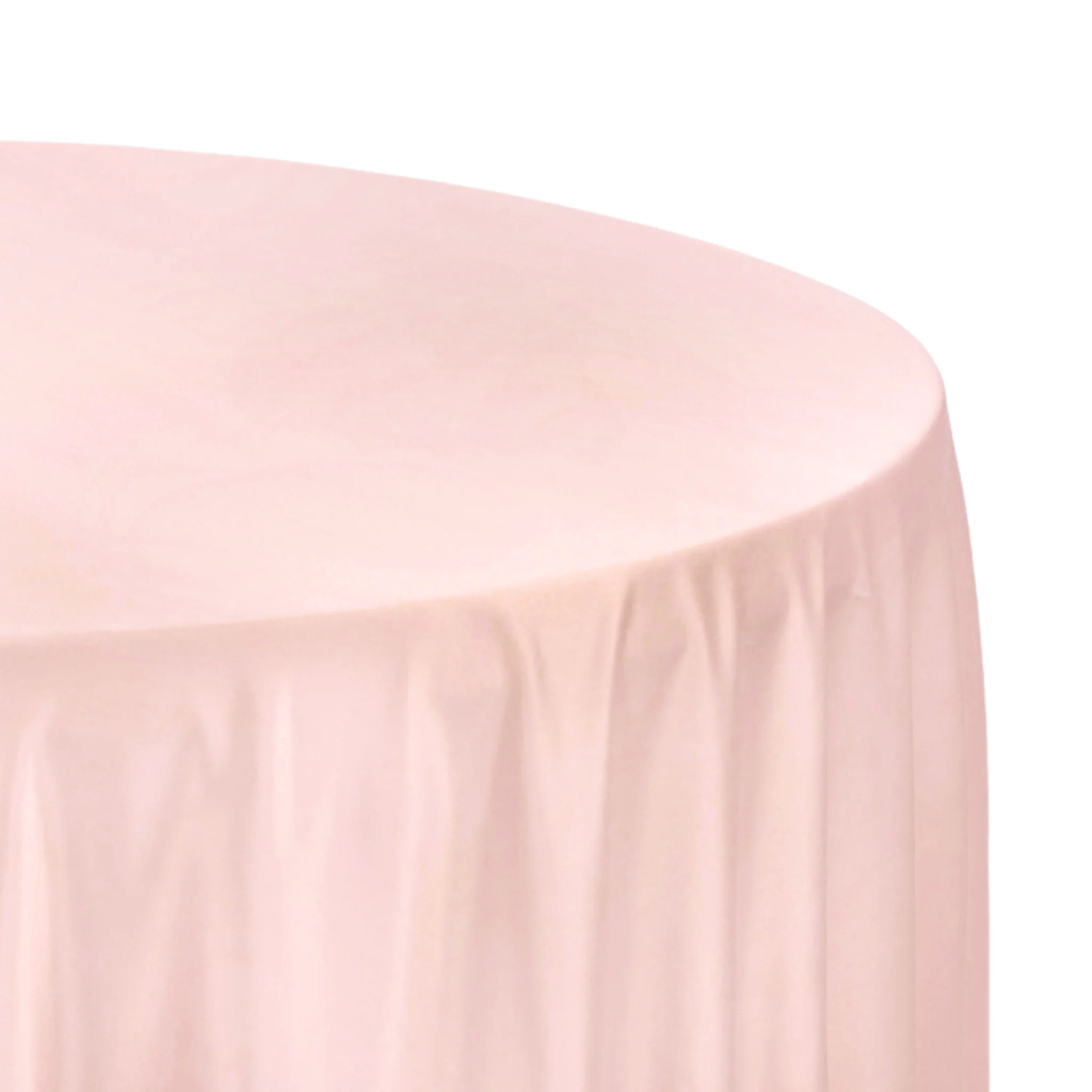 Lamour Satin 120" Round Tablecloth - Blush/Rose Gold - Image 2