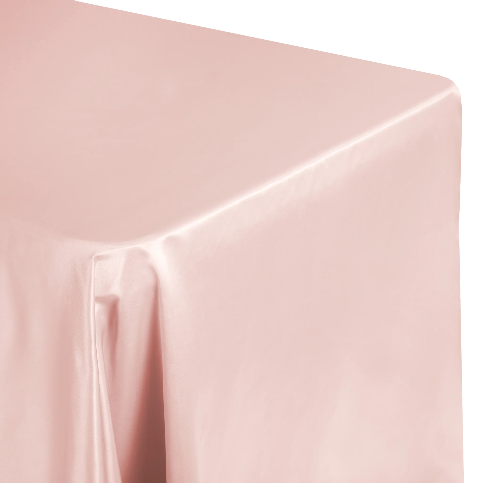 Lamour Satin 90"x156" Rectangular Oblong Tablecloth - Dusty Rose/Mauve - Image 2