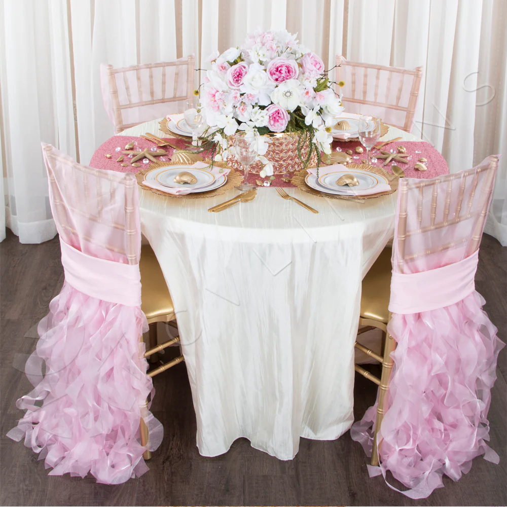 Lamour Satin Napkin 20"x20" - Pastel Pink - Image 4