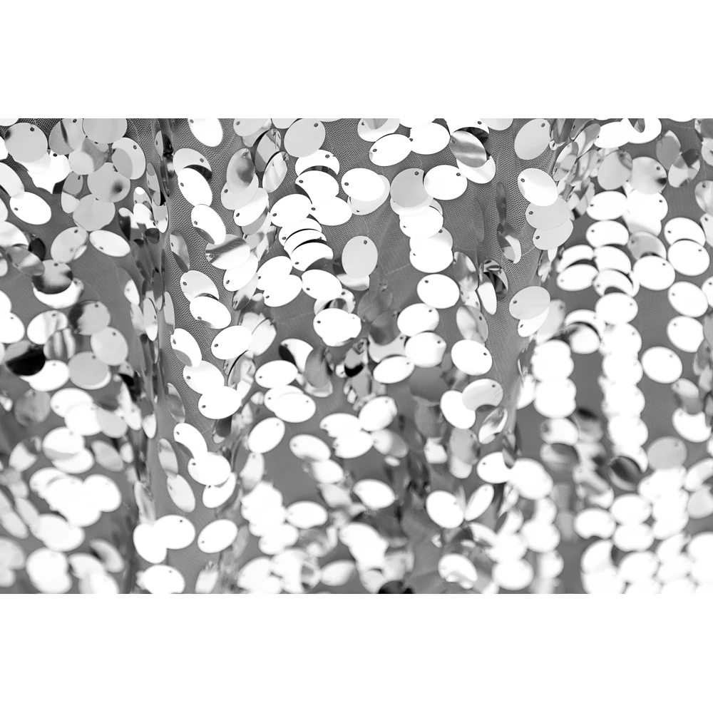 Large Payette Sequin Table Runner - Silver - Image 4