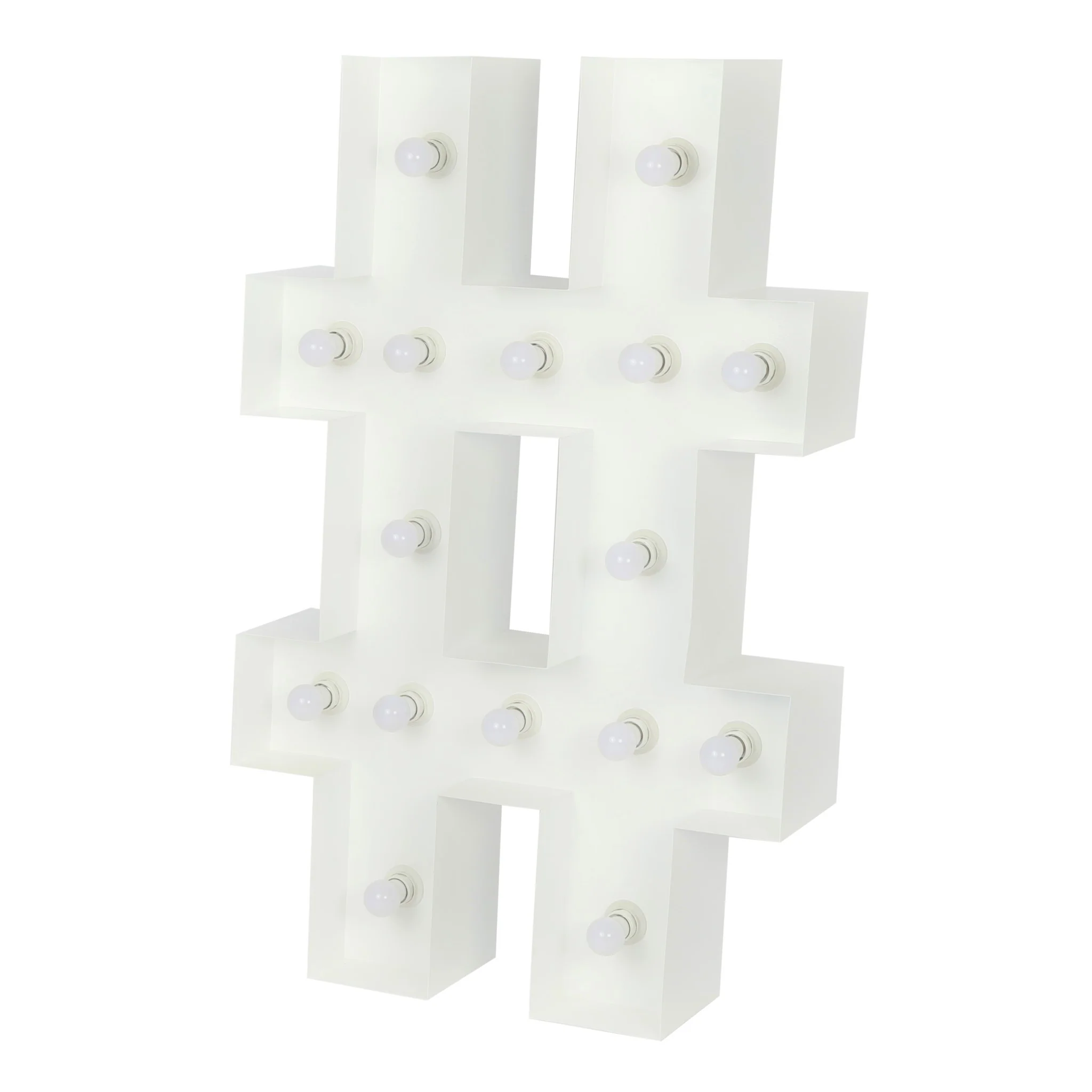 Pound Sign "#" LED Marquee Large 4ft Tall - Image 4