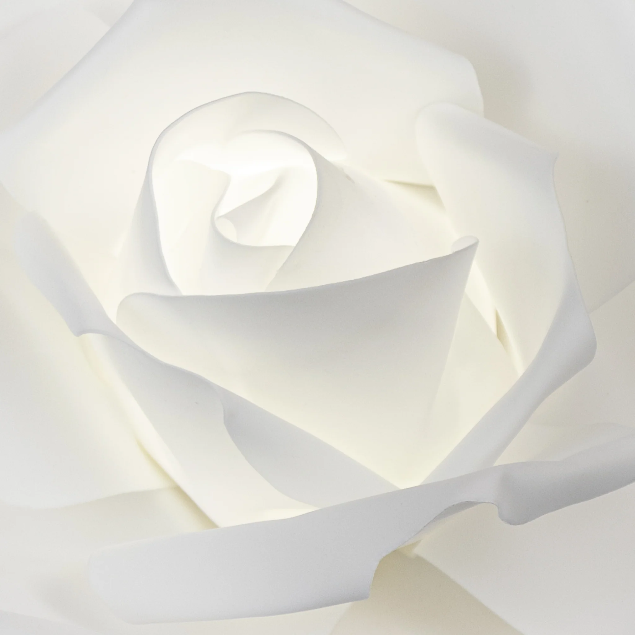 LED Lighted Large Foam Rose Wall  Decor 40 cm - White - Image 2