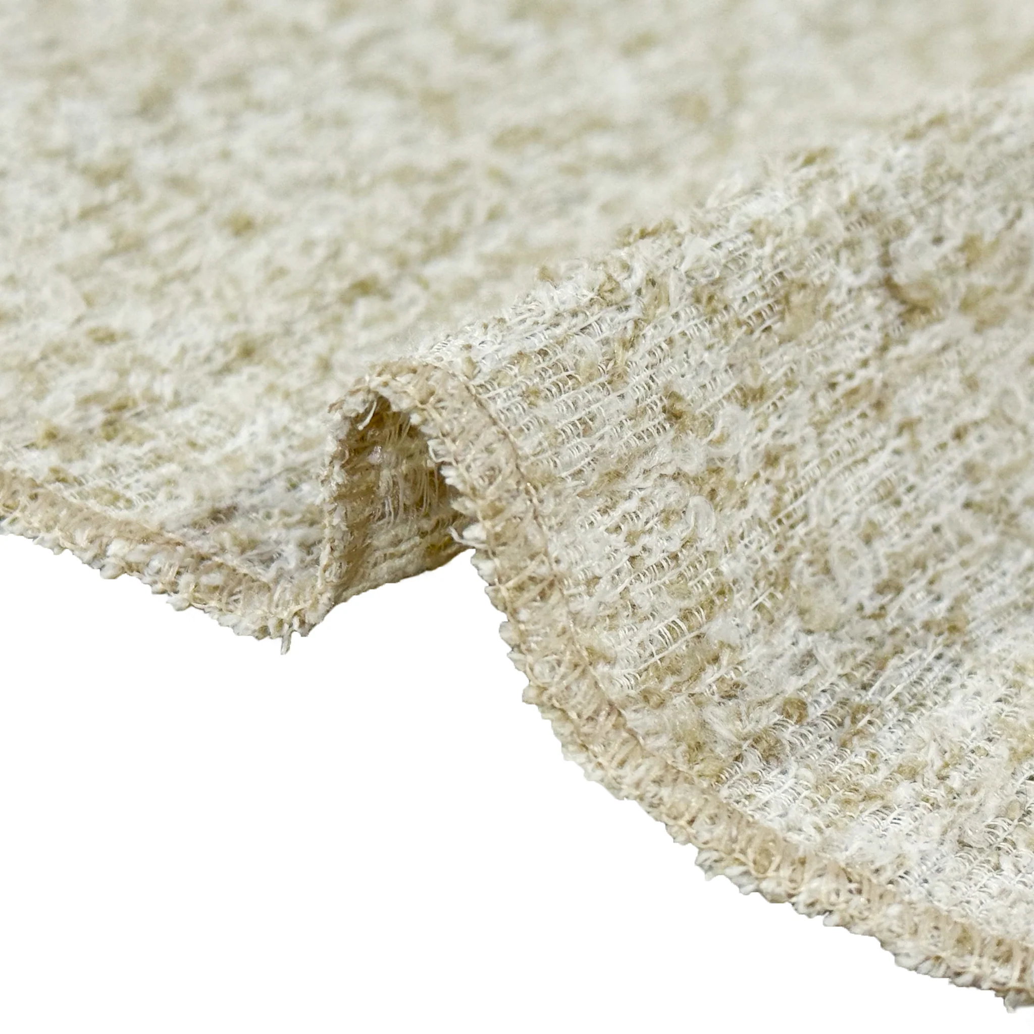 Luxury Boucle 90"x156" Rectangular Tablecloth - Beige - Image 6