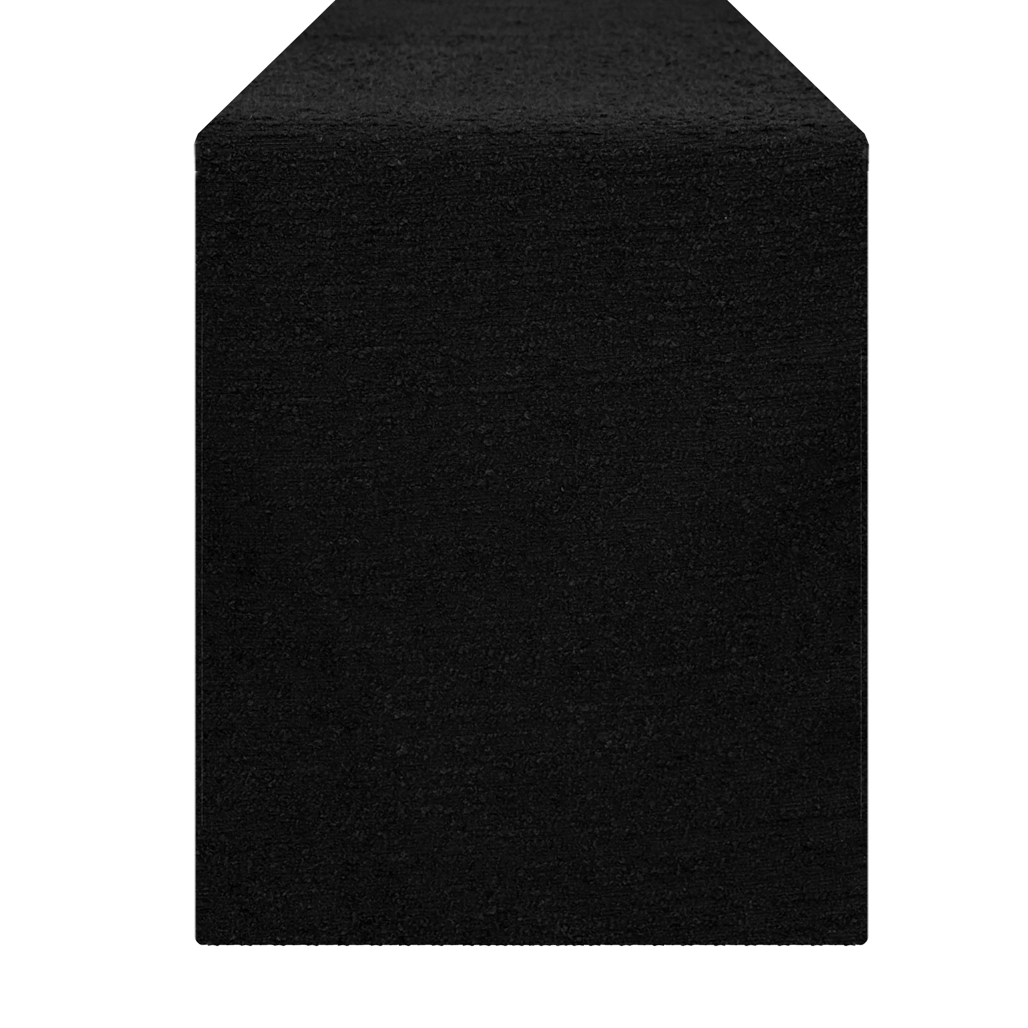 Luxury Boucle Table Runner - Black - Image 5