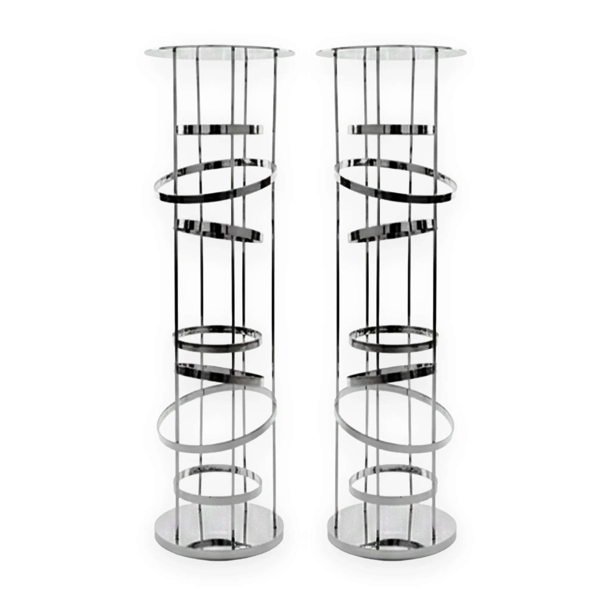 2pcs/set Modern Silver Spiral Table Centerpiece - Image 8
