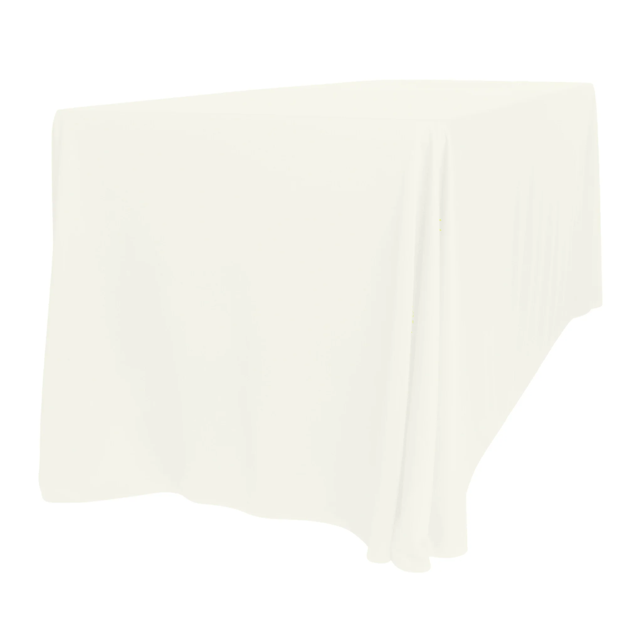 Scuba King 108"x156" Rectangular Tablecloth - Ivory - Image 6