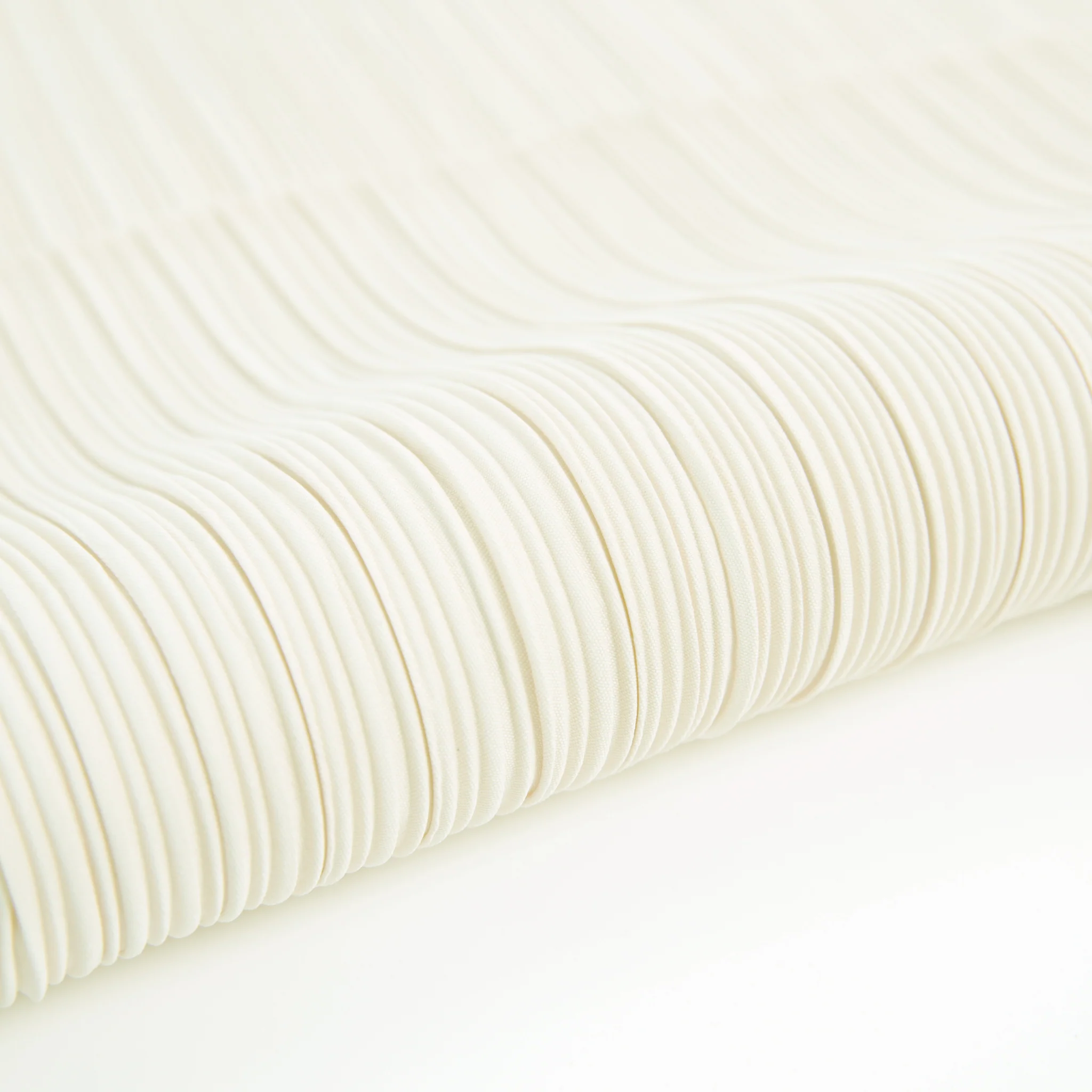 Pleated Crinkle DIY Textured Fabric 10 yards - Ivory - Image 2