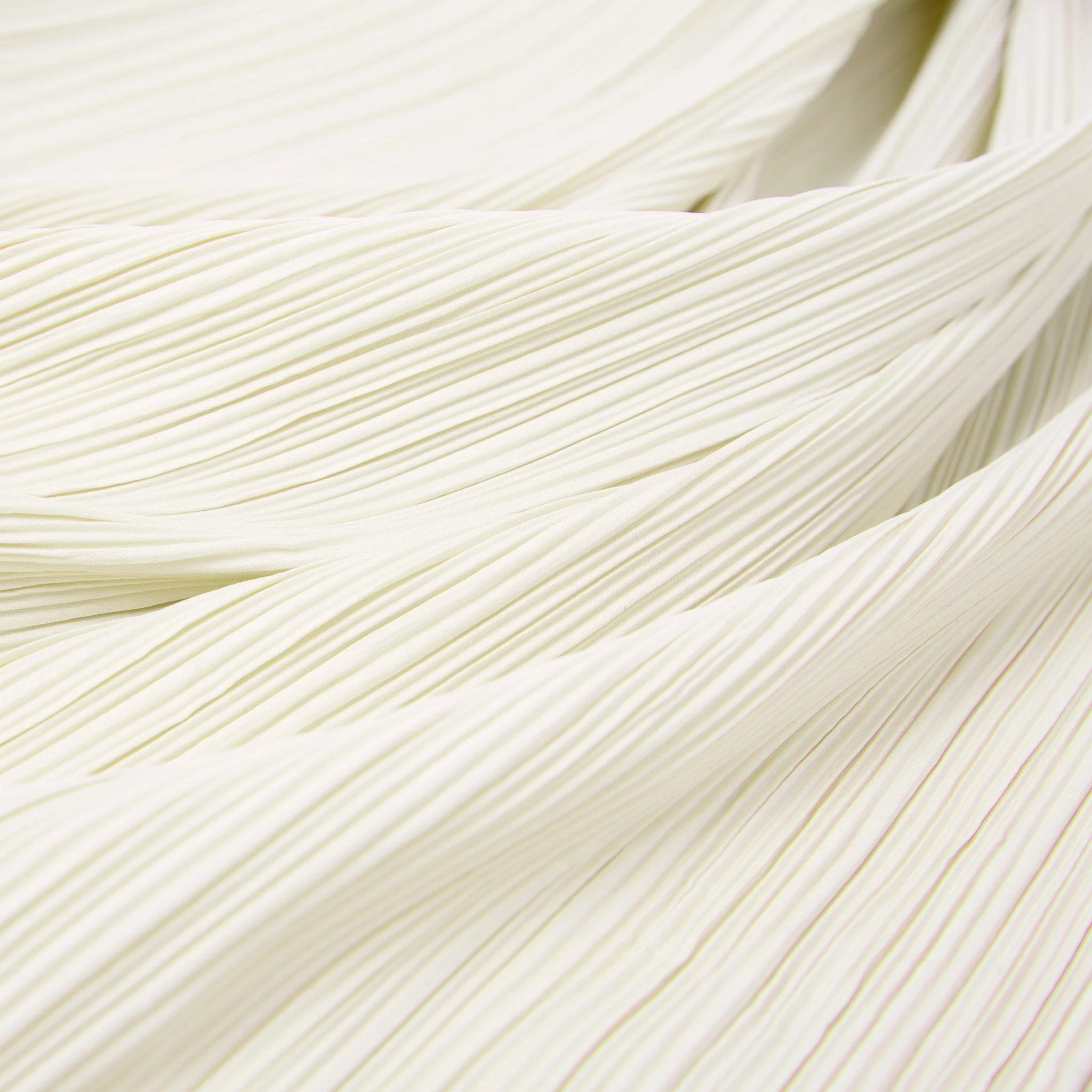 Pleated Crinkle DIY Textured Fabric 10 yards - Ivory - Image 3