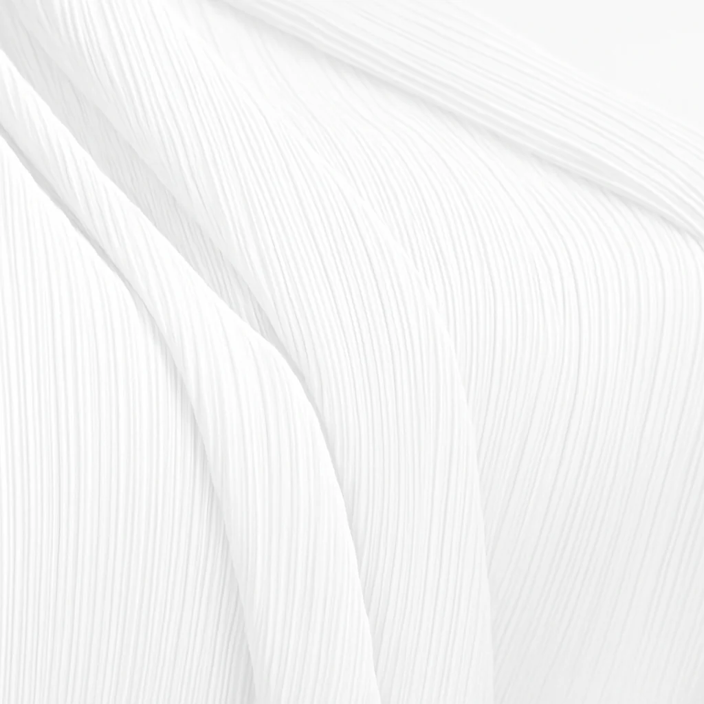 Pleated Crinkle DIY Textured Fabric 10 yards - White - Image 3