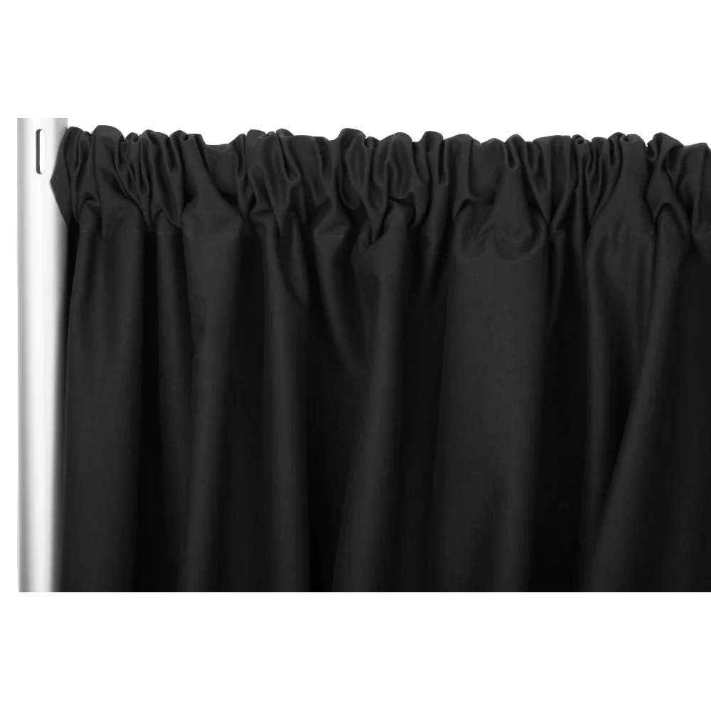 Poly Premier Fire Retardant (FR) 16ft H x 60" W drape/backdrop - Black
