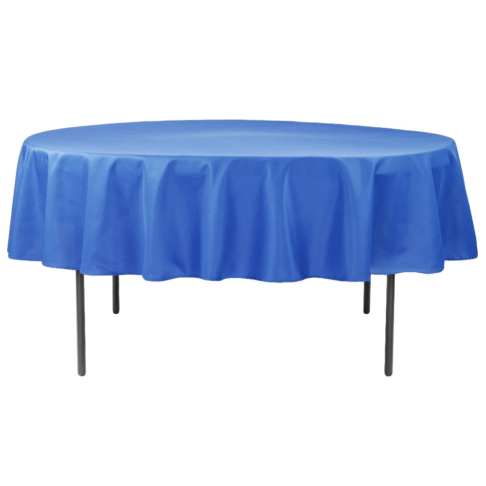 Premium Polyester 90" Round Tablecloth - Royal Blue