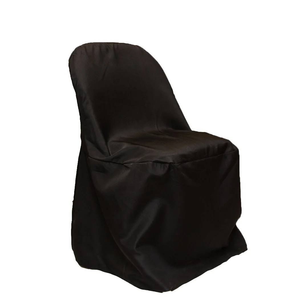 Polyester Folding Chair Cover - Black - Image 2