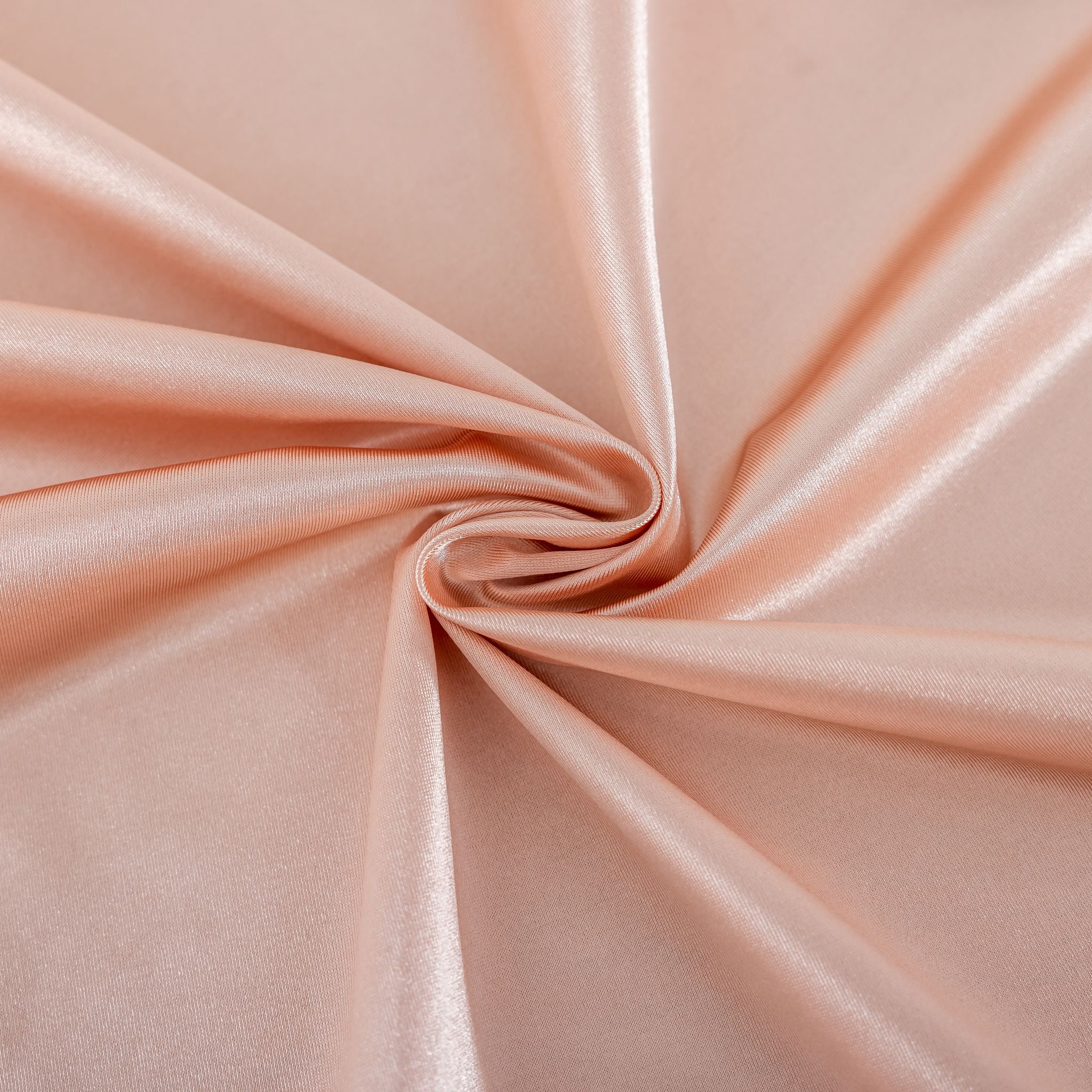 Premium Satin (Wrinkle-Resistant) 108" Round Tablecloth - Blush/Rose Gold - Image 3