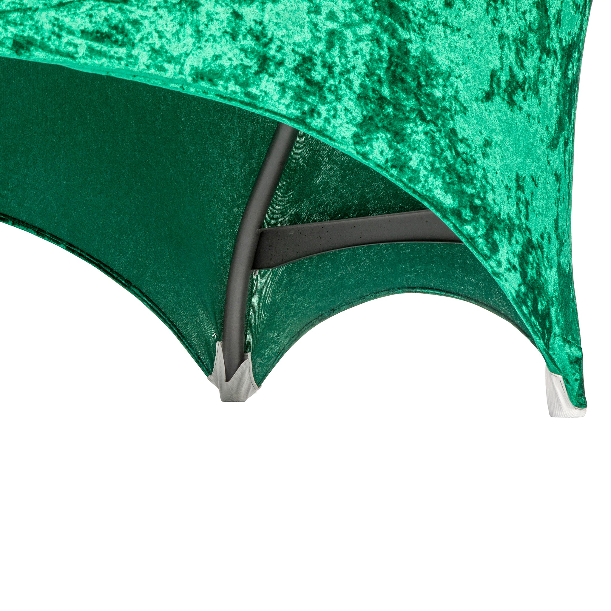 Velvet Spandex Table Cover 6ft Rectangle - Emerald Green - Image 4