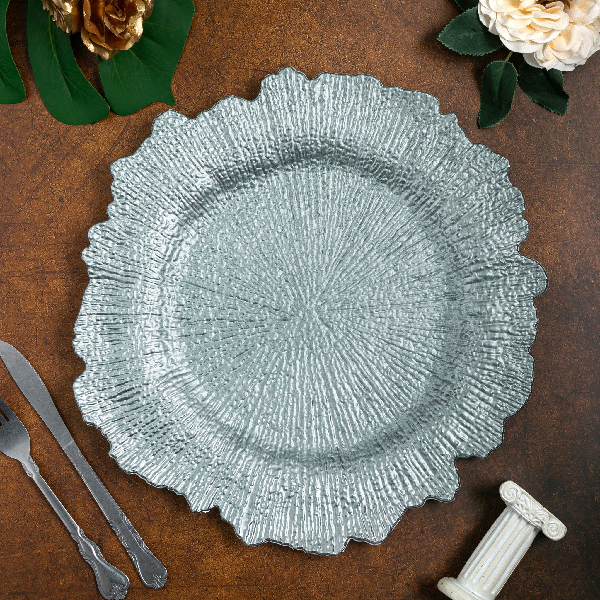 Reef Acrylic Charger Plate - Light Turquoise - Image 2