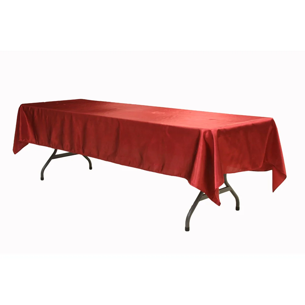 Satin Rectangular 60"x120" Tablecloth - Apple Red - Image 2