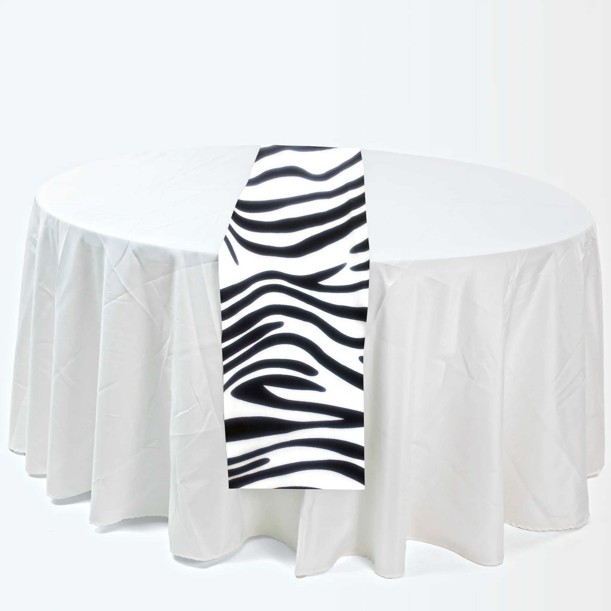 Satin Table Runner - Zebra