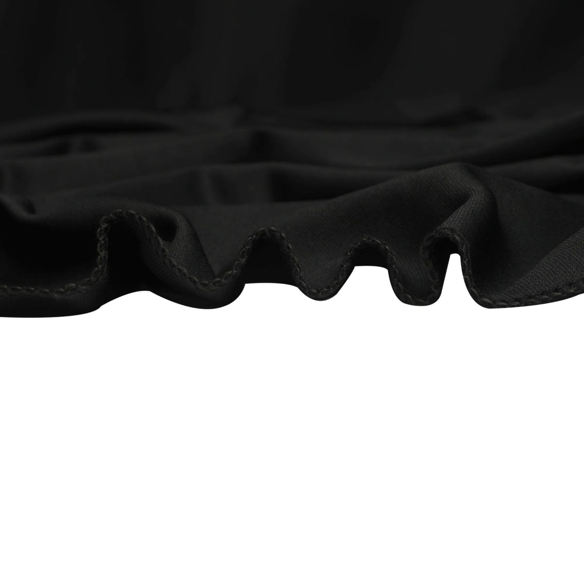 Scuba 132" Round Tablecloth - Black - Image 4