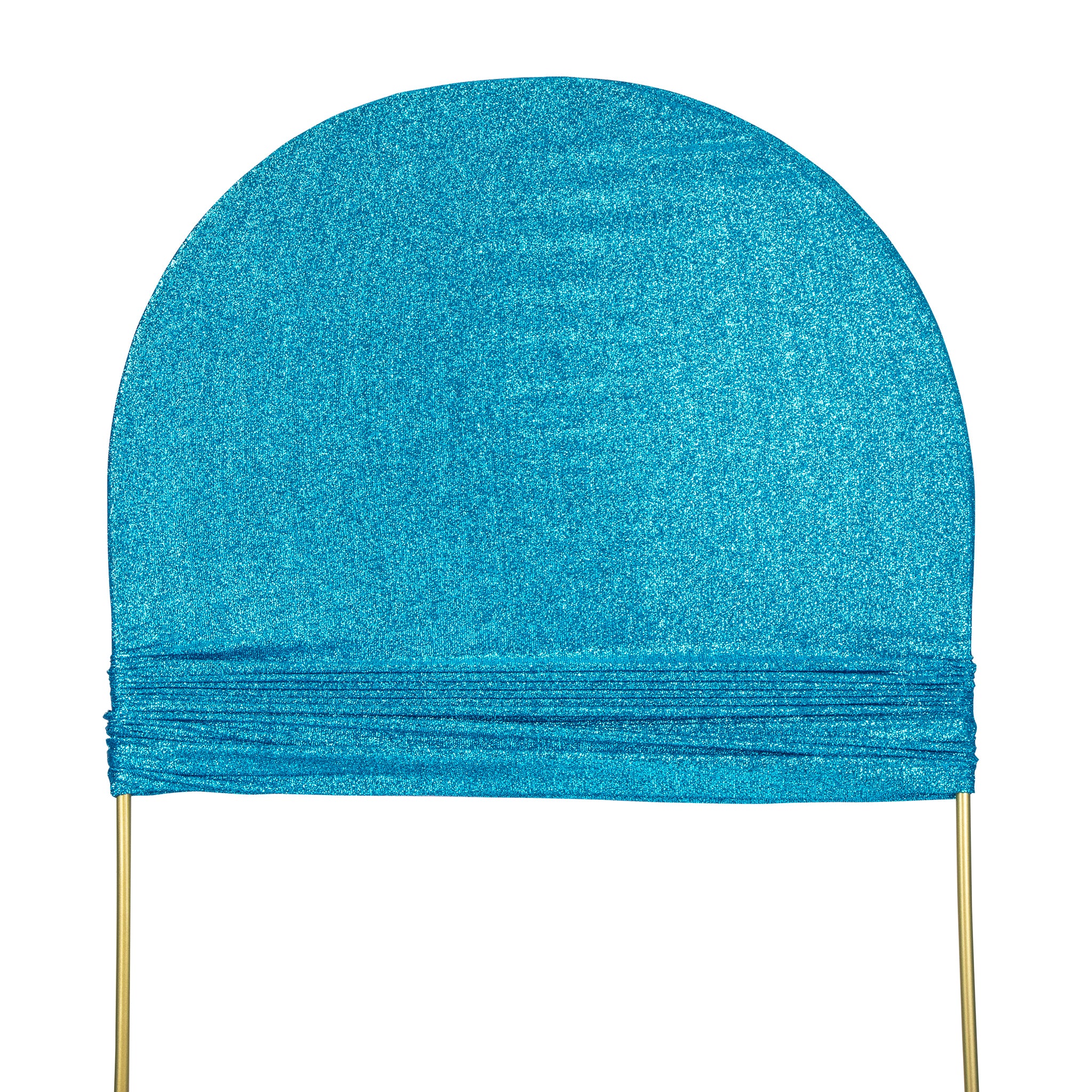 Shimmer Spandex Arch Covers for Chiara Frame Backdrop 3pc/set - Aqua Blue - Image 3