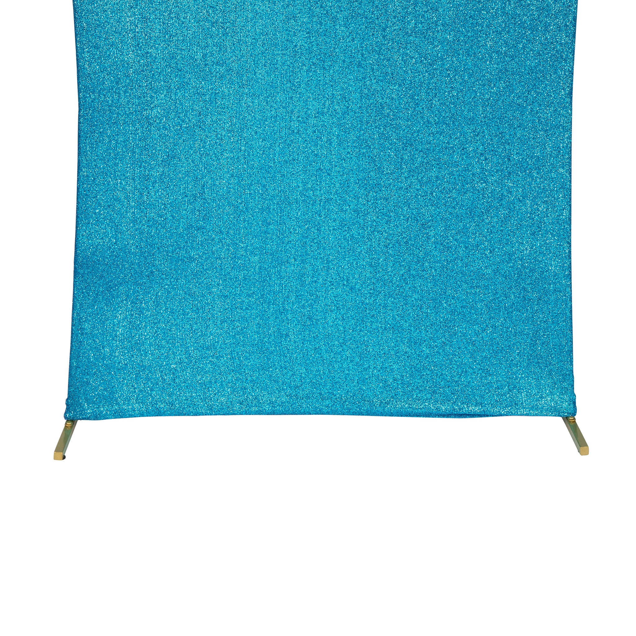 Shimmer Spandex Arch Covers for Chiara Frame Backdrop 3pc/set - Aqua Blue - Image 4