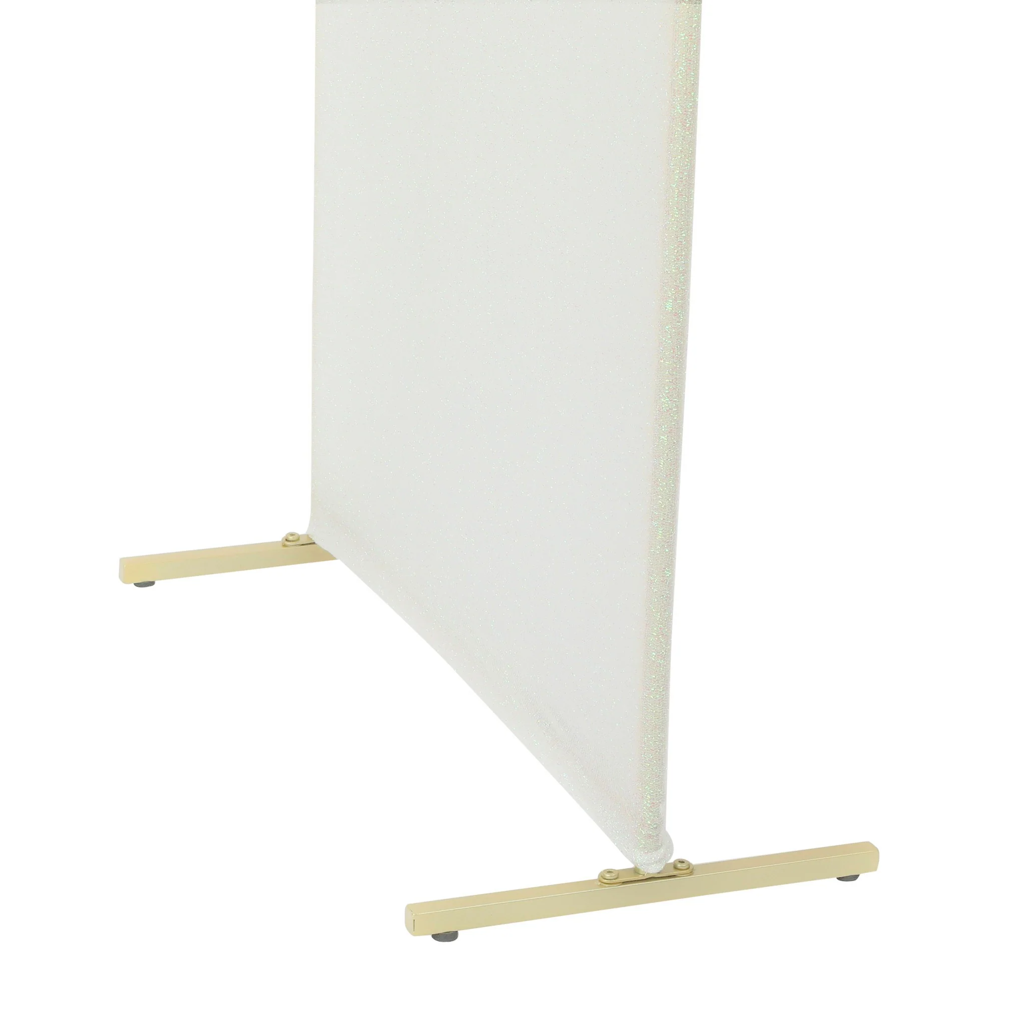 Shimmer Spandex Arch Covers for Chiara Frame Backdrop 3pc/set - Iridescent White - Image 3