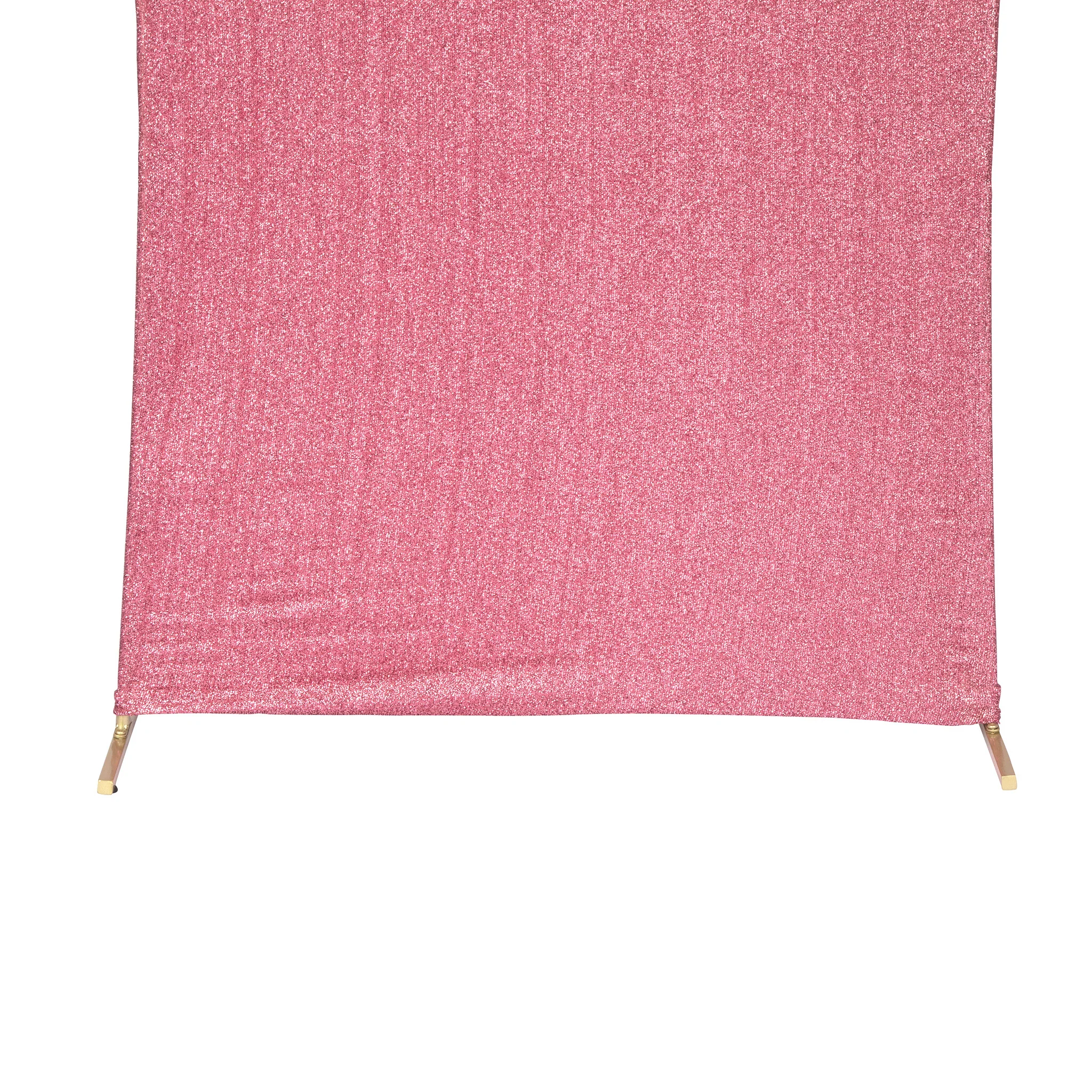 Shimmer Spandex Arch Covers for Chiara Frame Backdrop 3pc/set - Dusty Rose/Mauve - Image 5